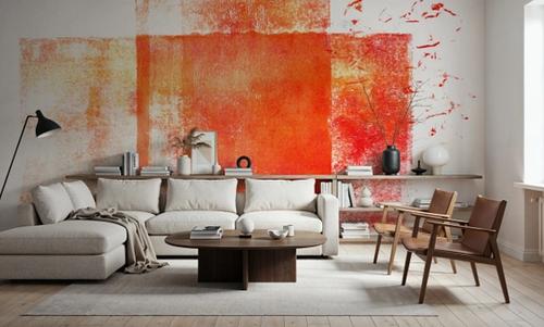Rustic Red Geometry