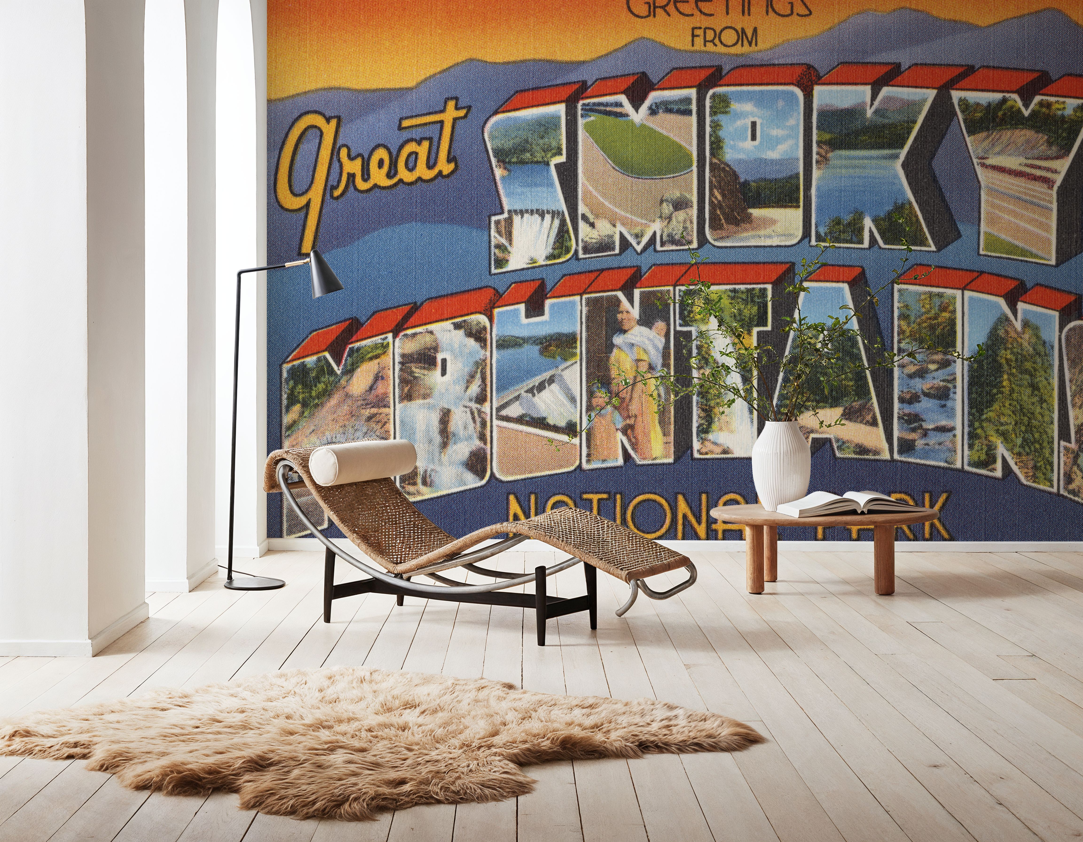 Greetings from Smokey Mountains - Screenprint Postcard