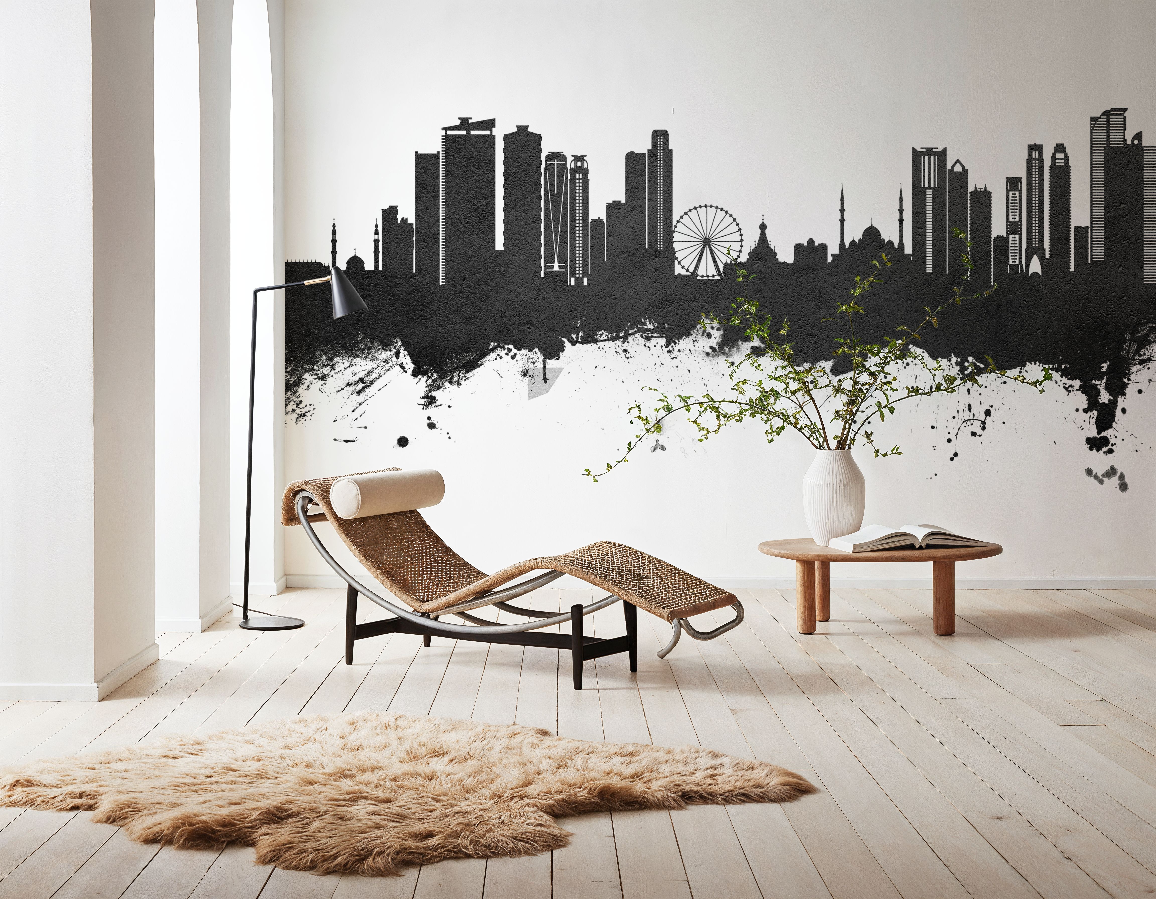 Sharjah Skyline Black & White