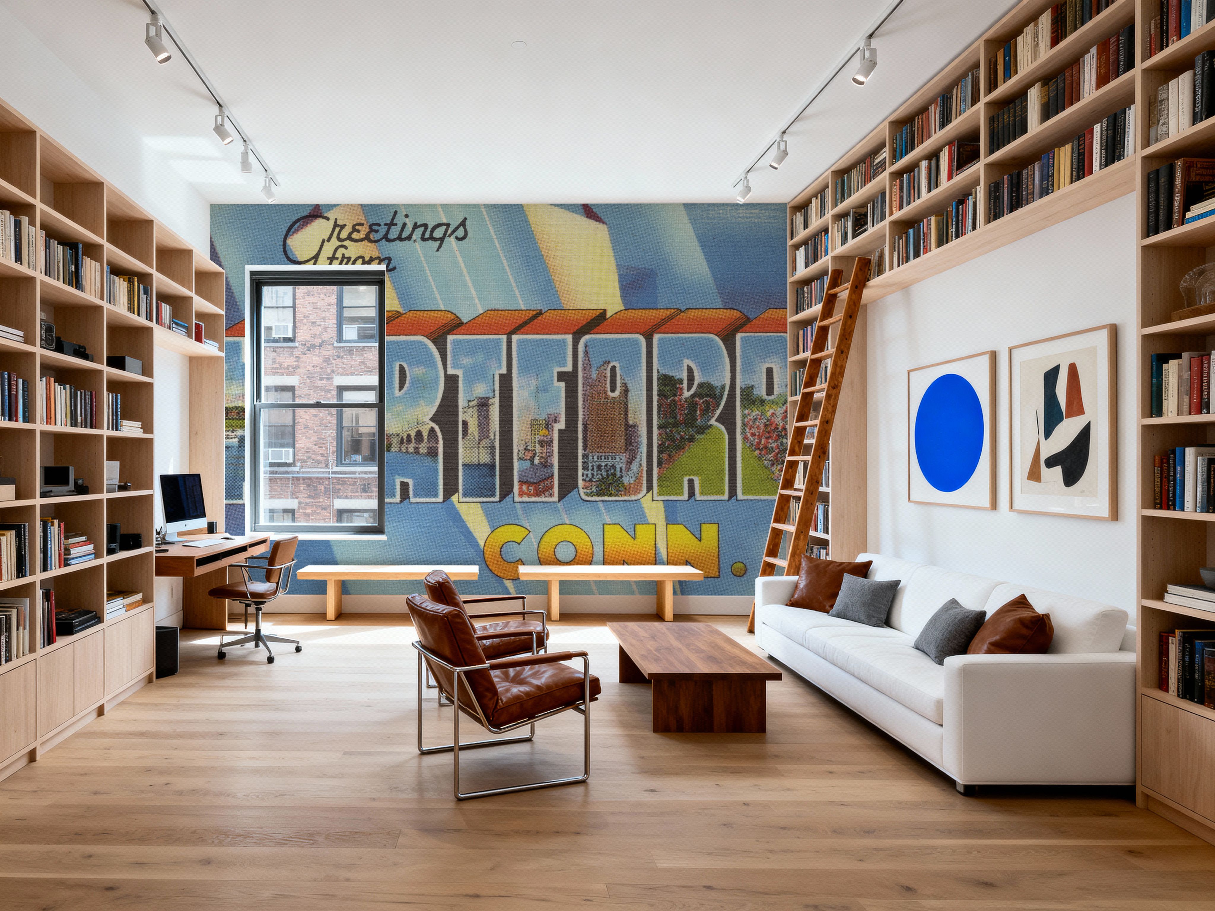 Greetings from Hartford - Screenprint Postcard