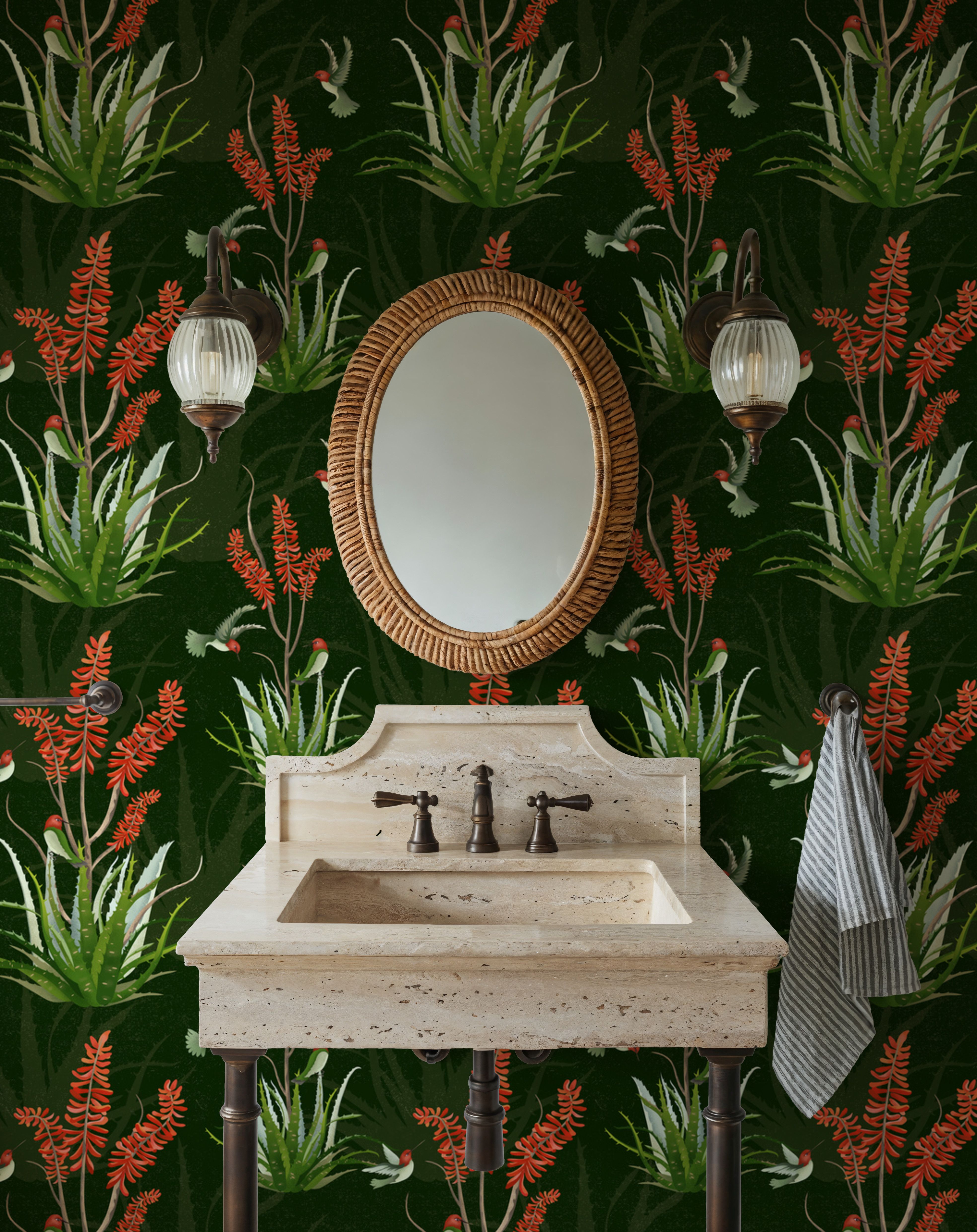 Aloe Vera Nectar, Deep Pine, Carte da parati