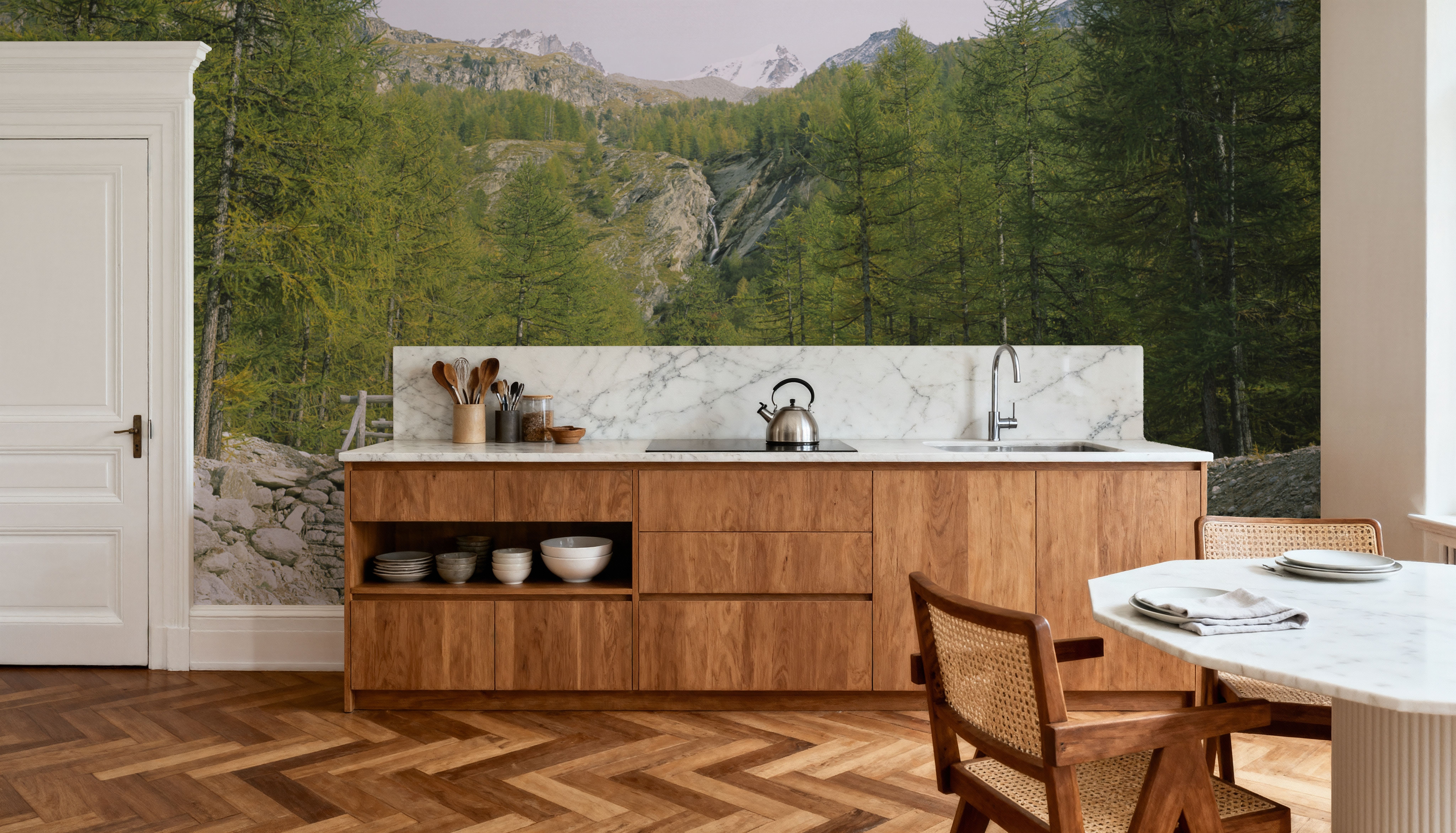 Mountain Bridge Crossing