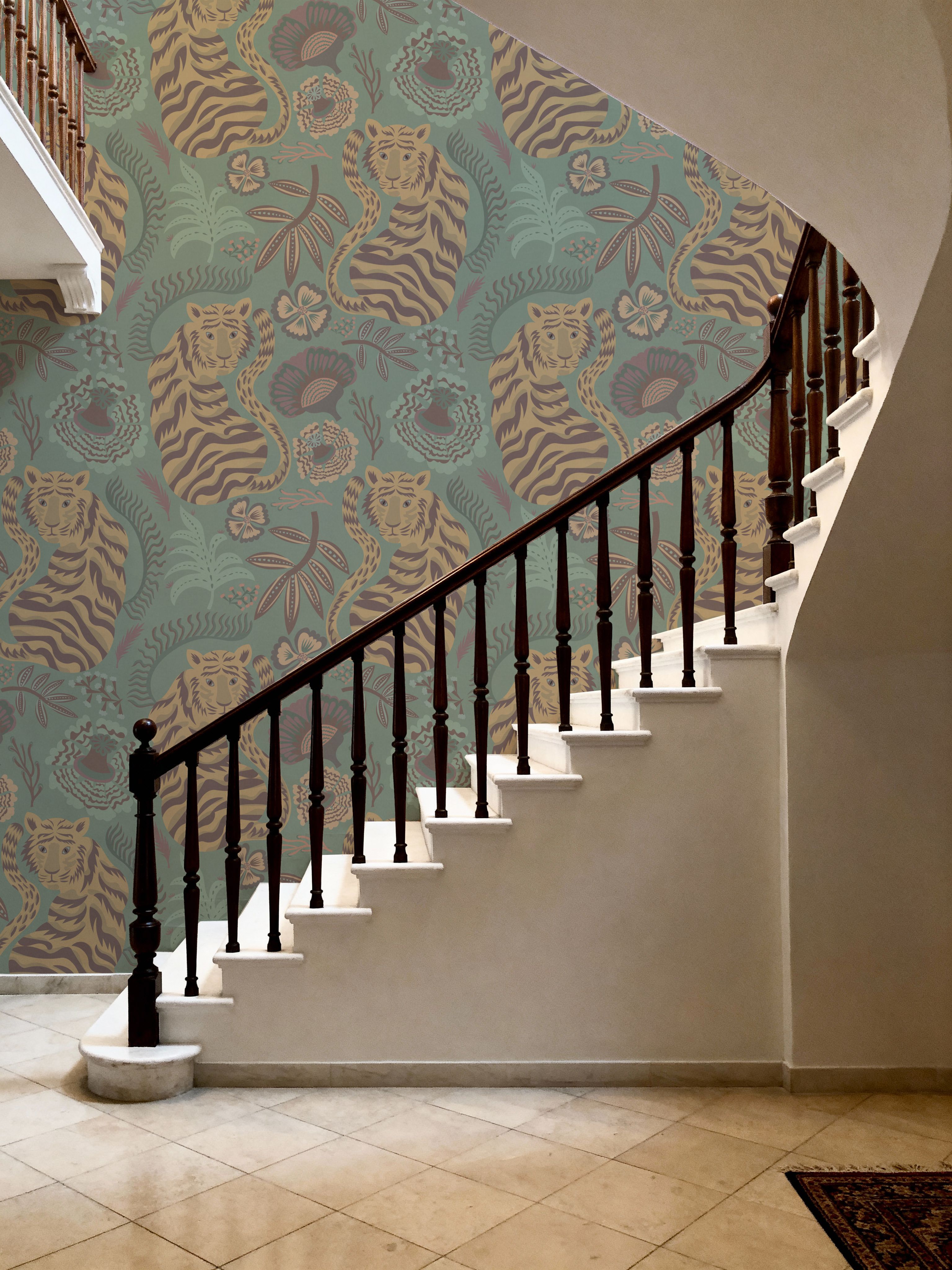 Painterly Tigers Mint