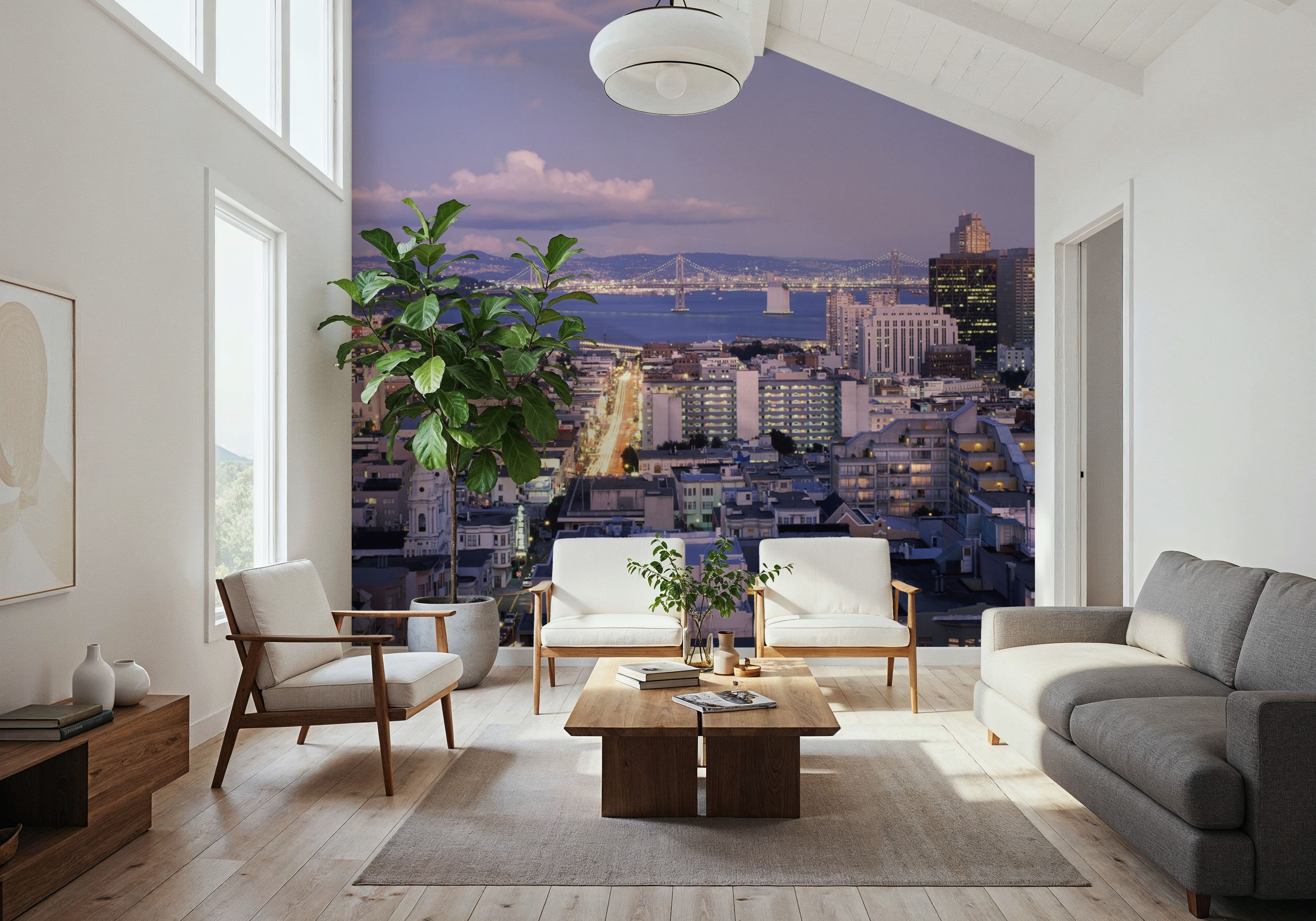 Highrise Twilight Metropolis, Wallpaper