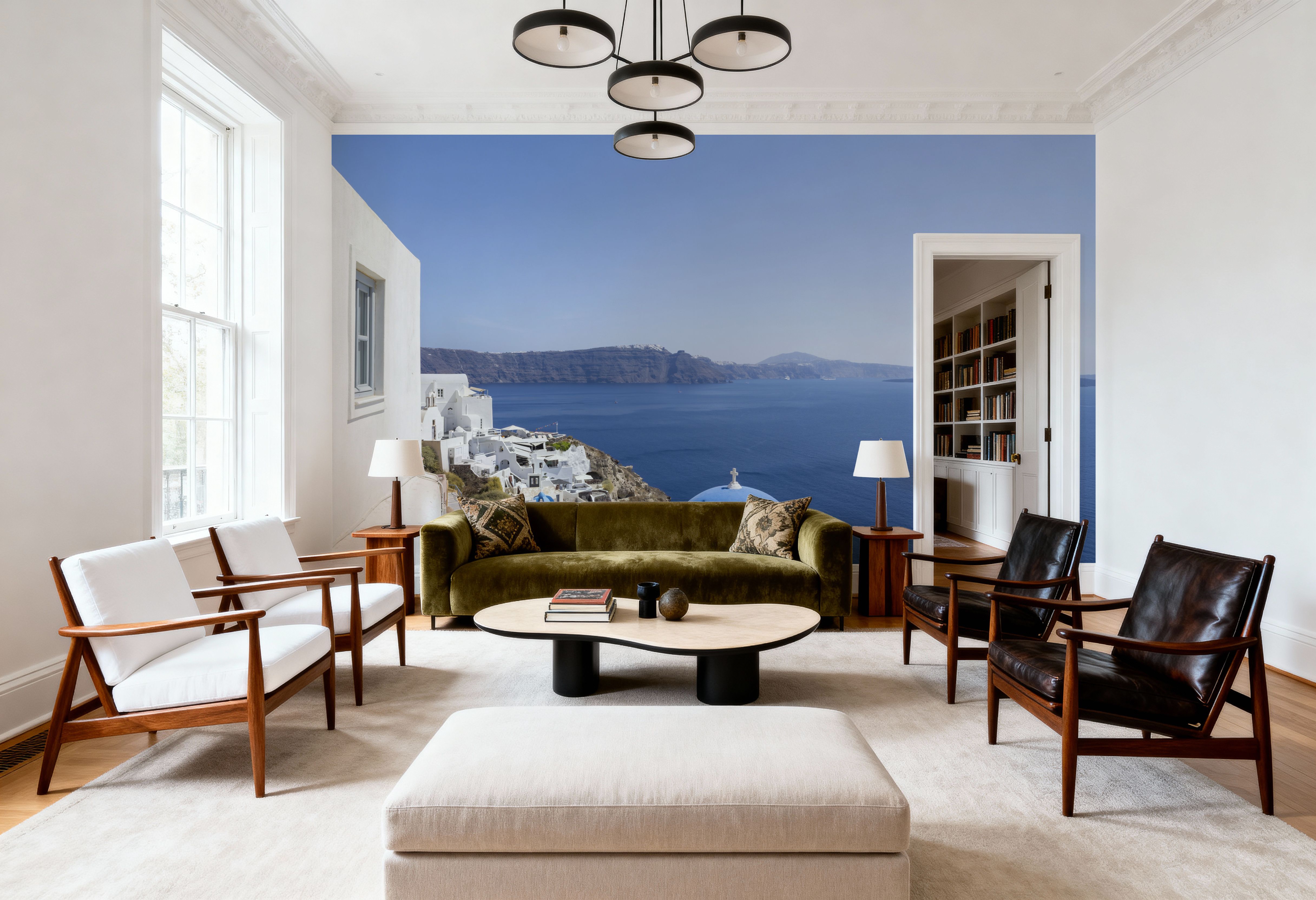 Santorini White, Wallpaper