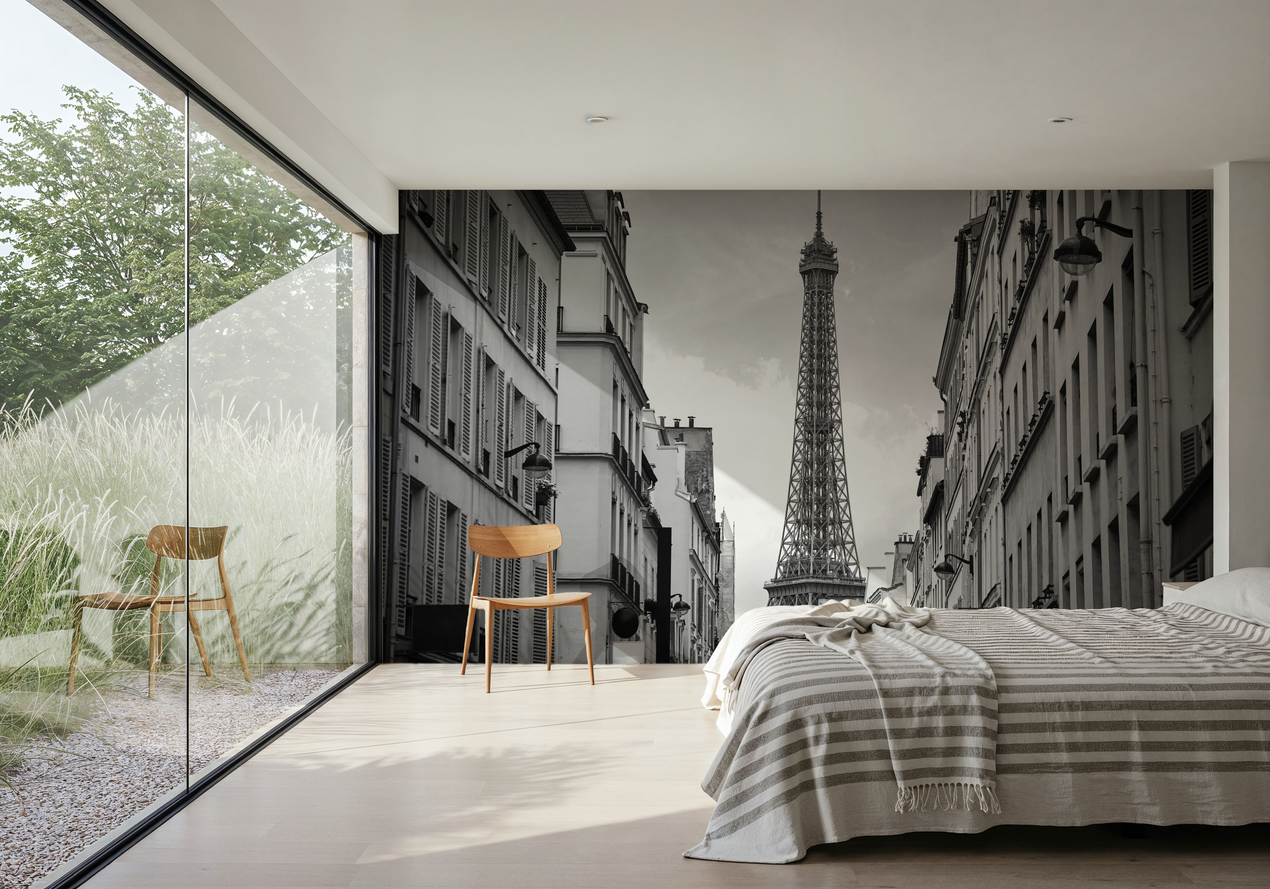 Eiffel Tower in Paris, Black & White