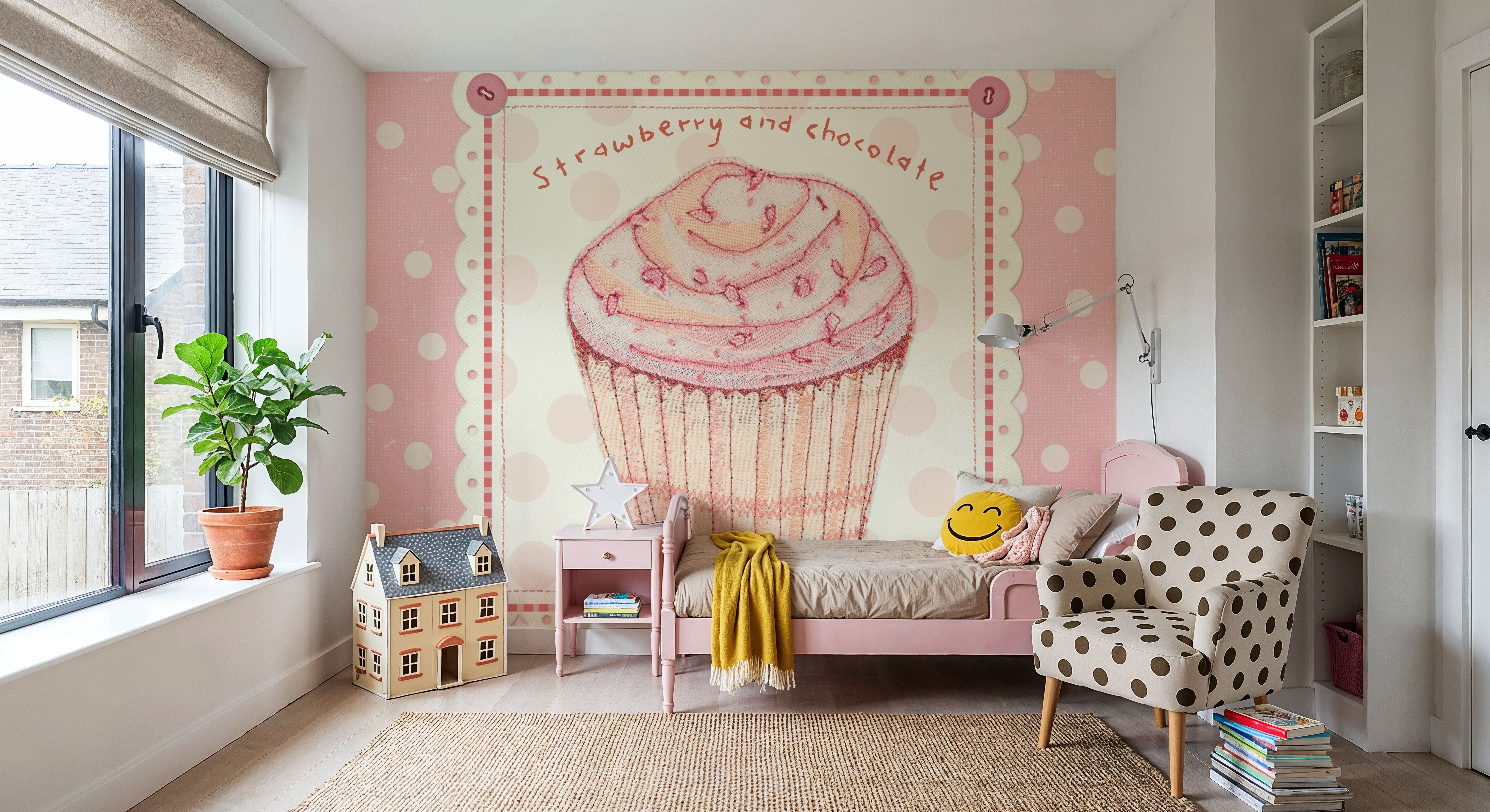 Lil Cupcakes Pink IV, Carte da parati