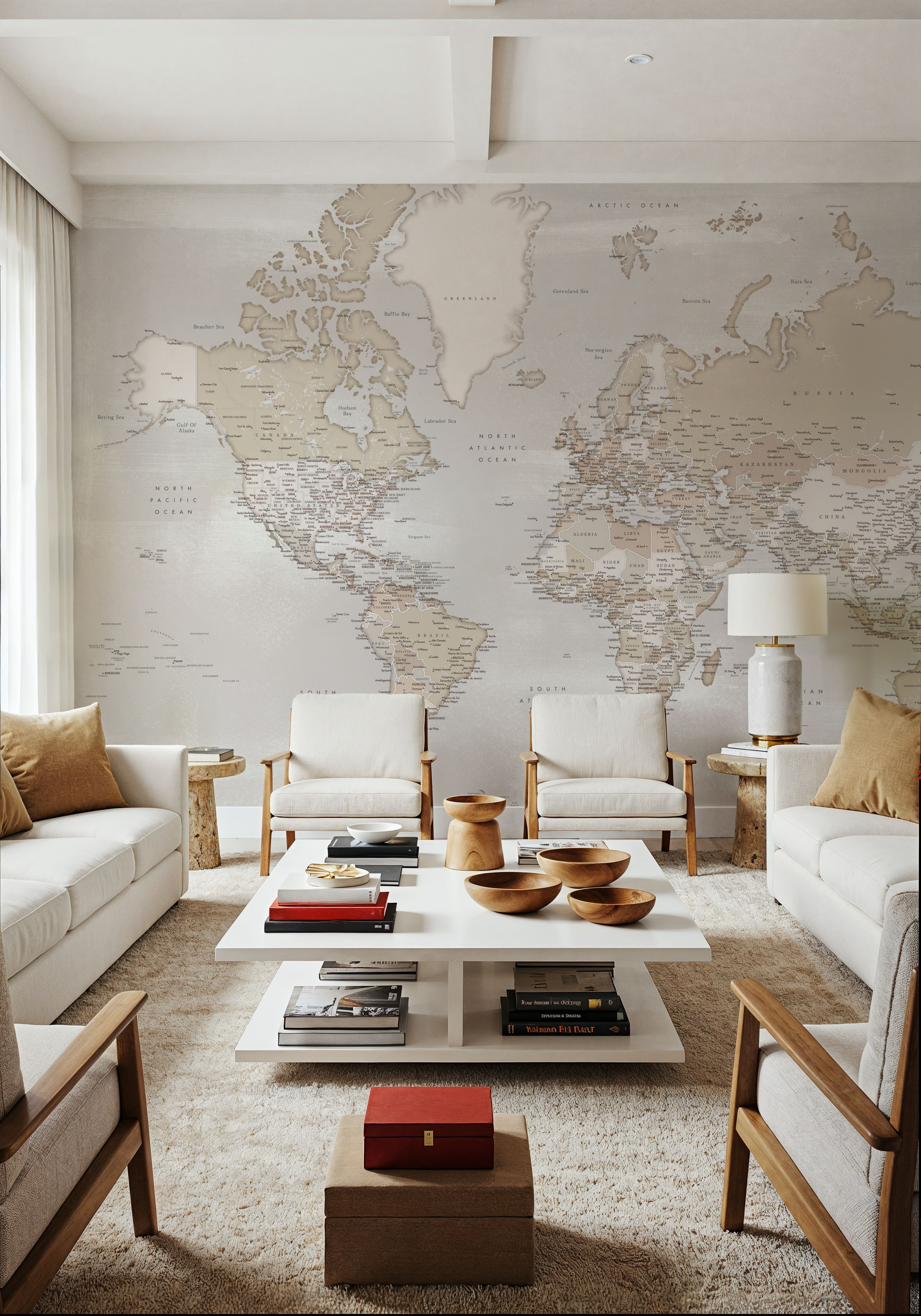 World Map Cities - Lucille