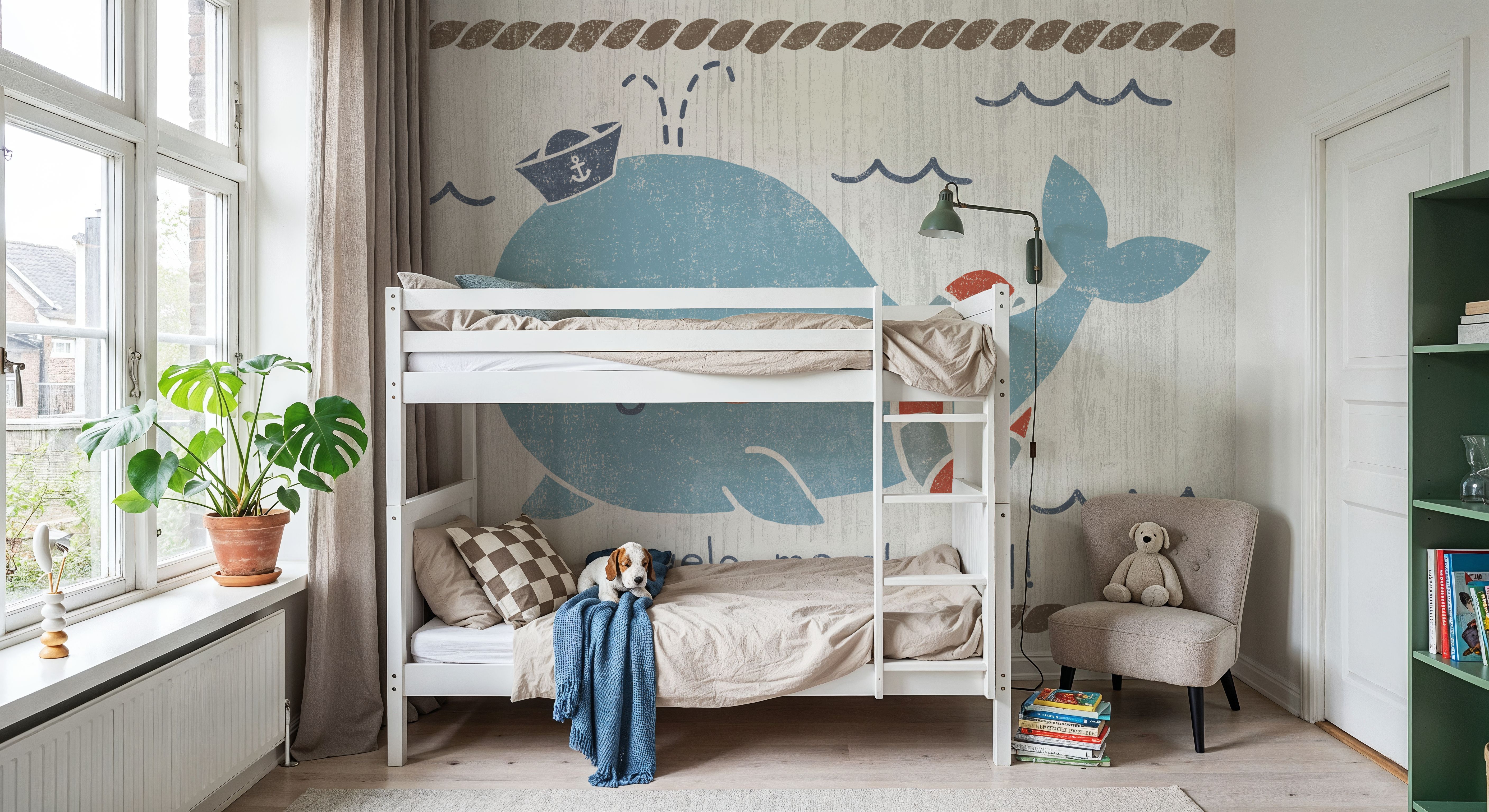 Nautical Friends Whale of a Time, Behang