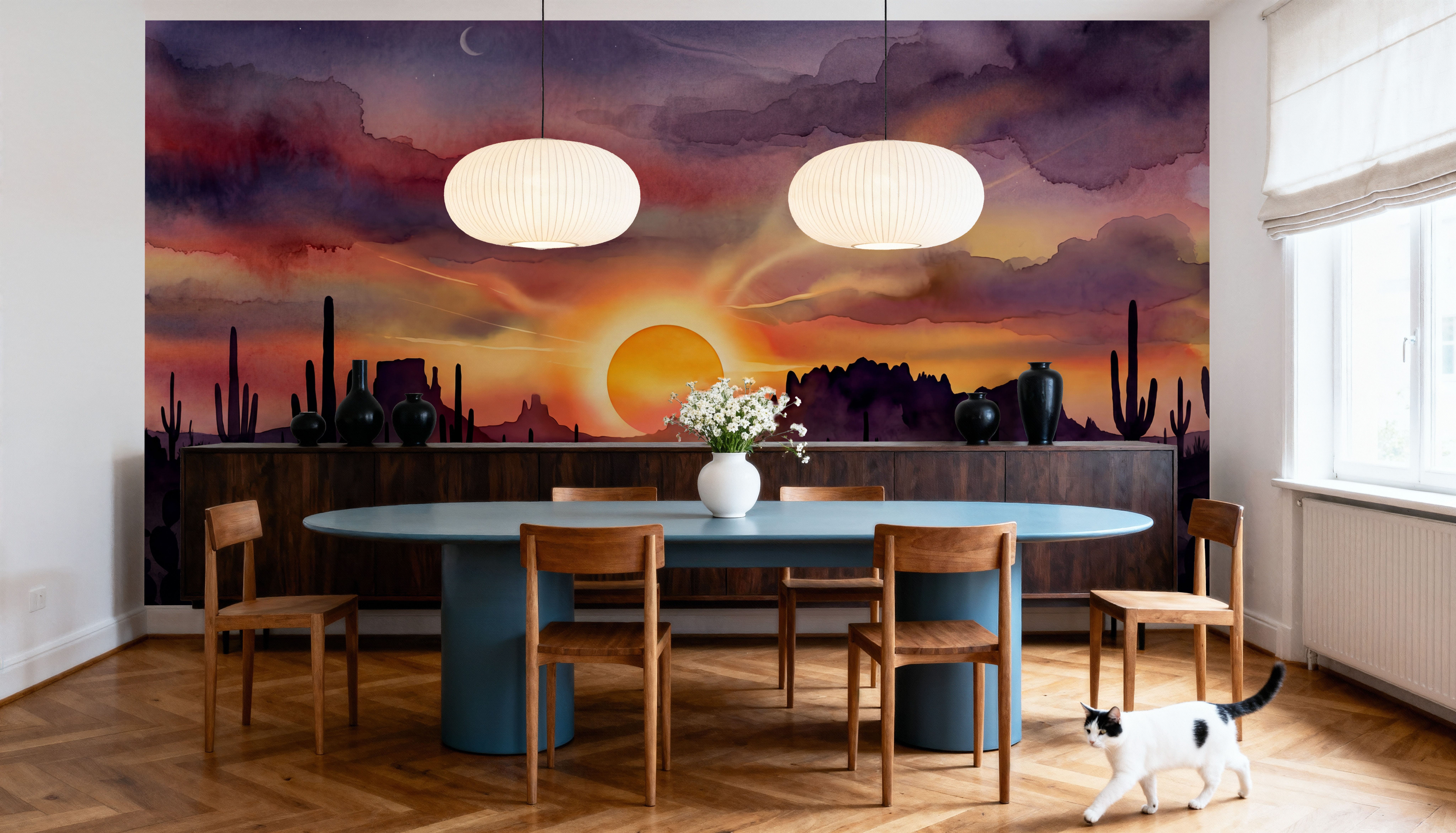 Arizona Sunset - Landscape Watercolor Series