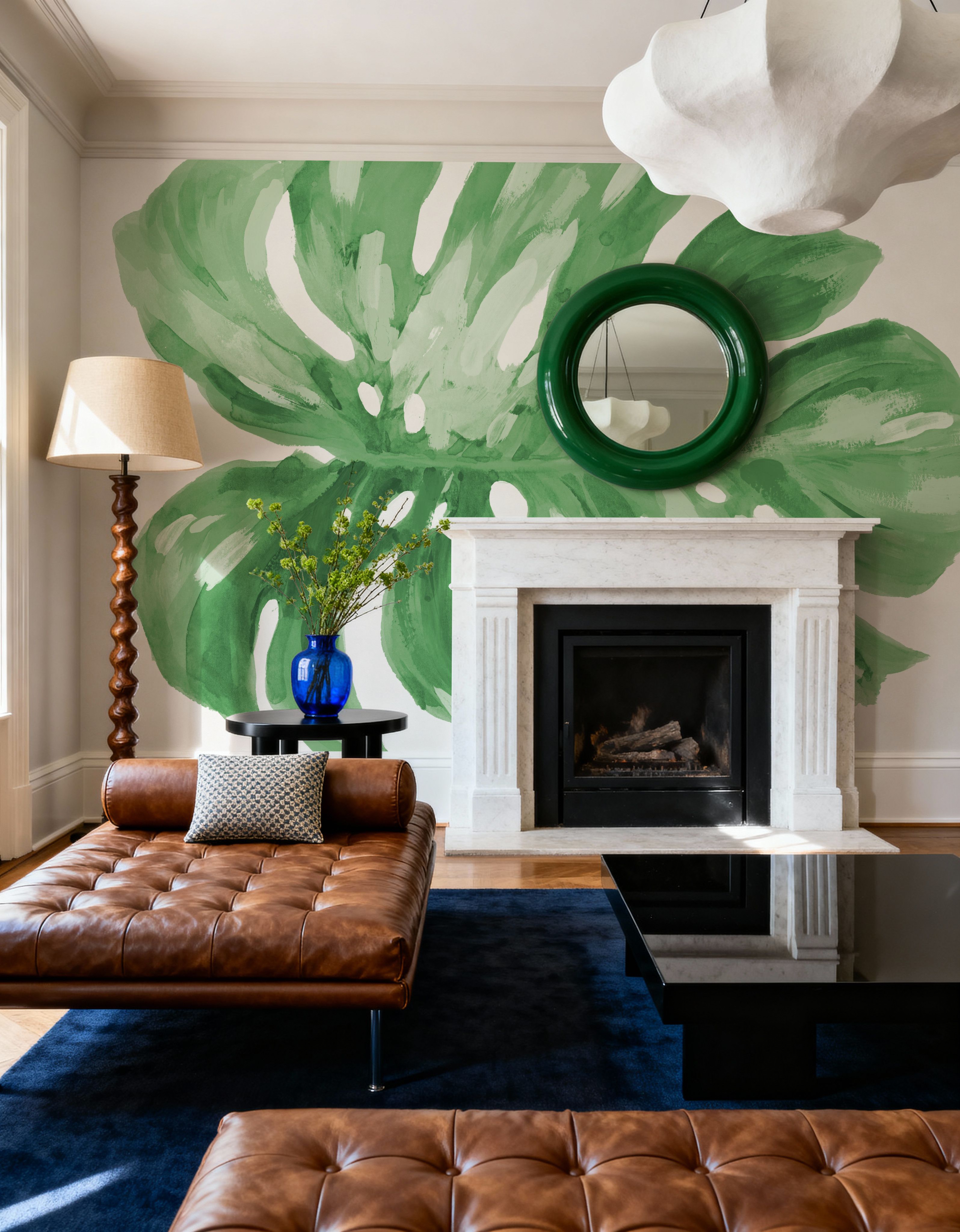 Colorful Tropical Leaf Green I