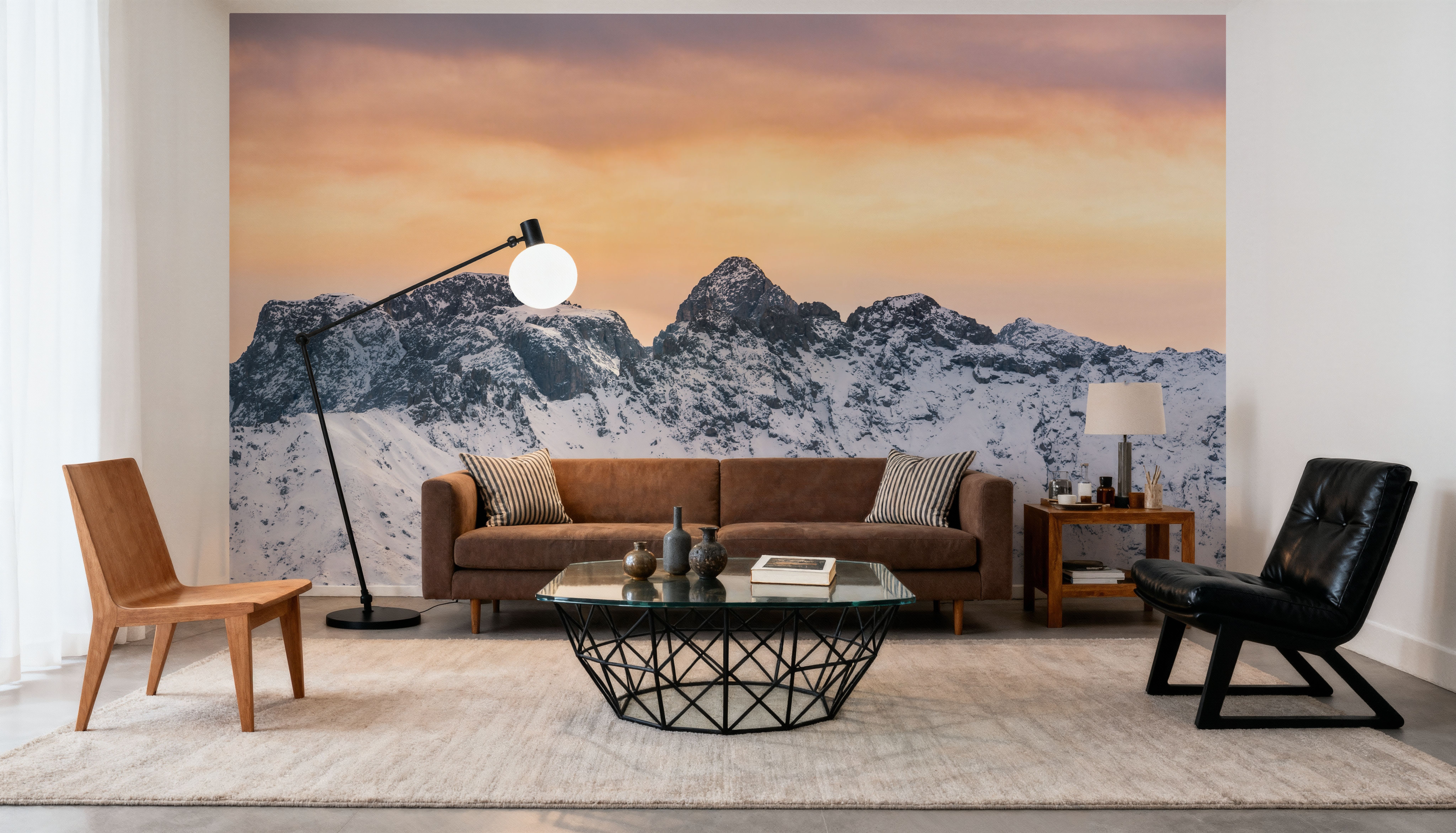 Snowy Mountain Ridge