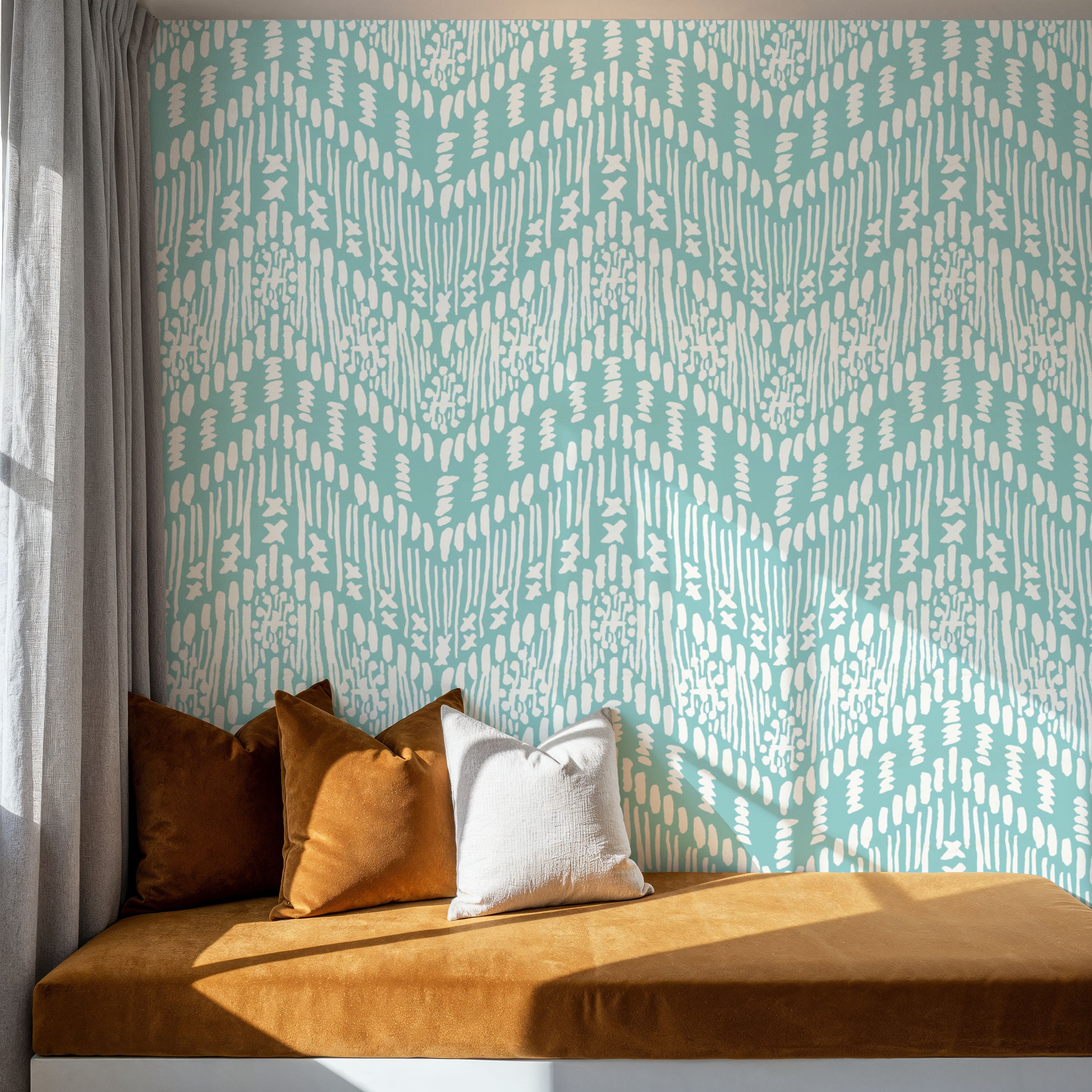 Macrame Jigsaw Turqouise