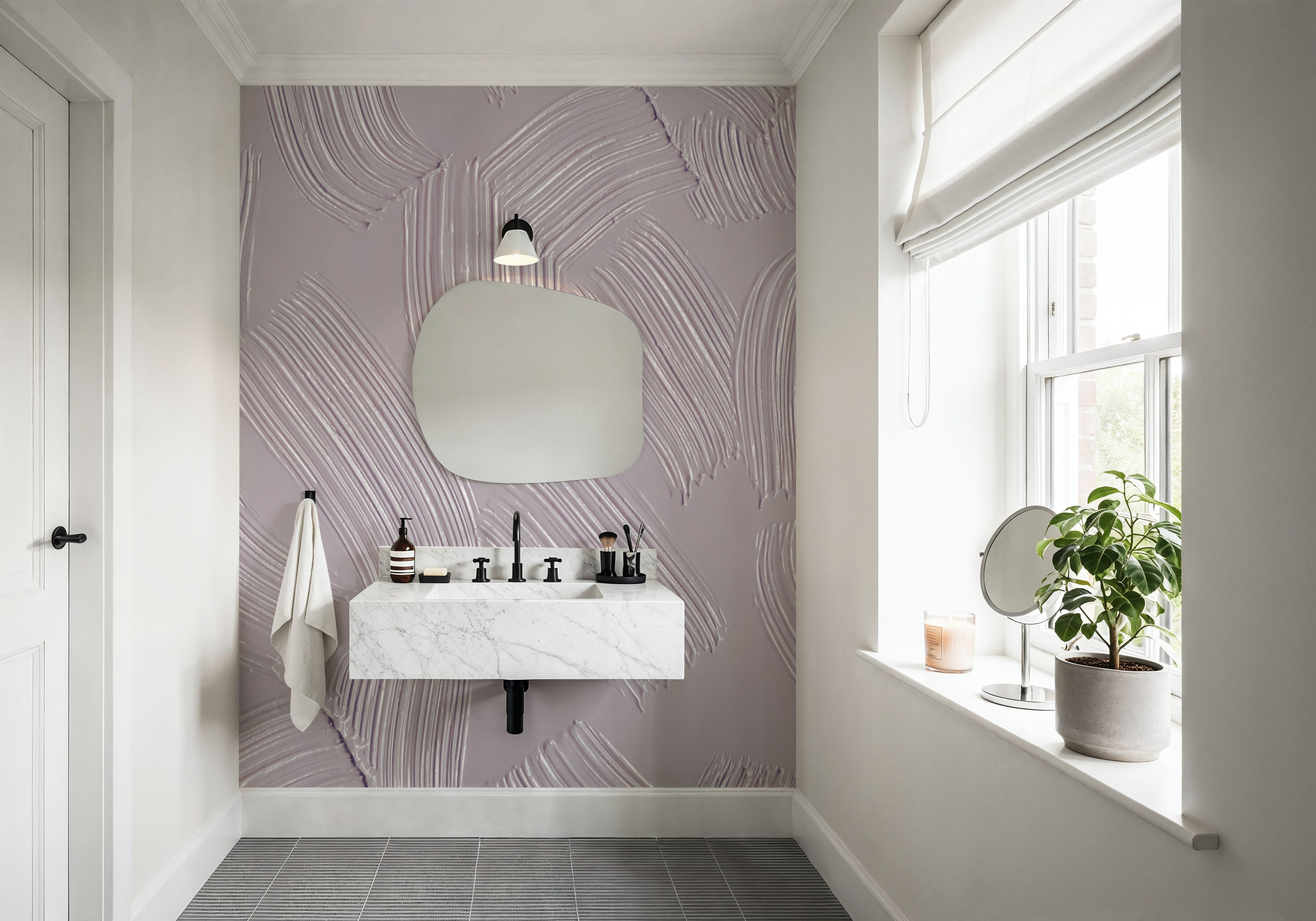 Stylized Brush Strokes, Pink