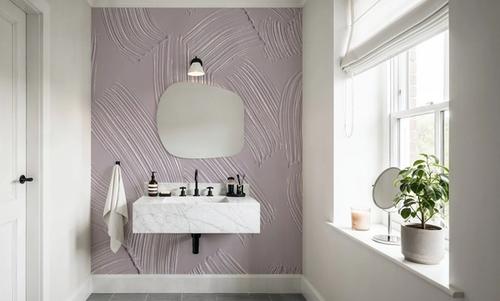 Stylized Brush Strokes, Pink