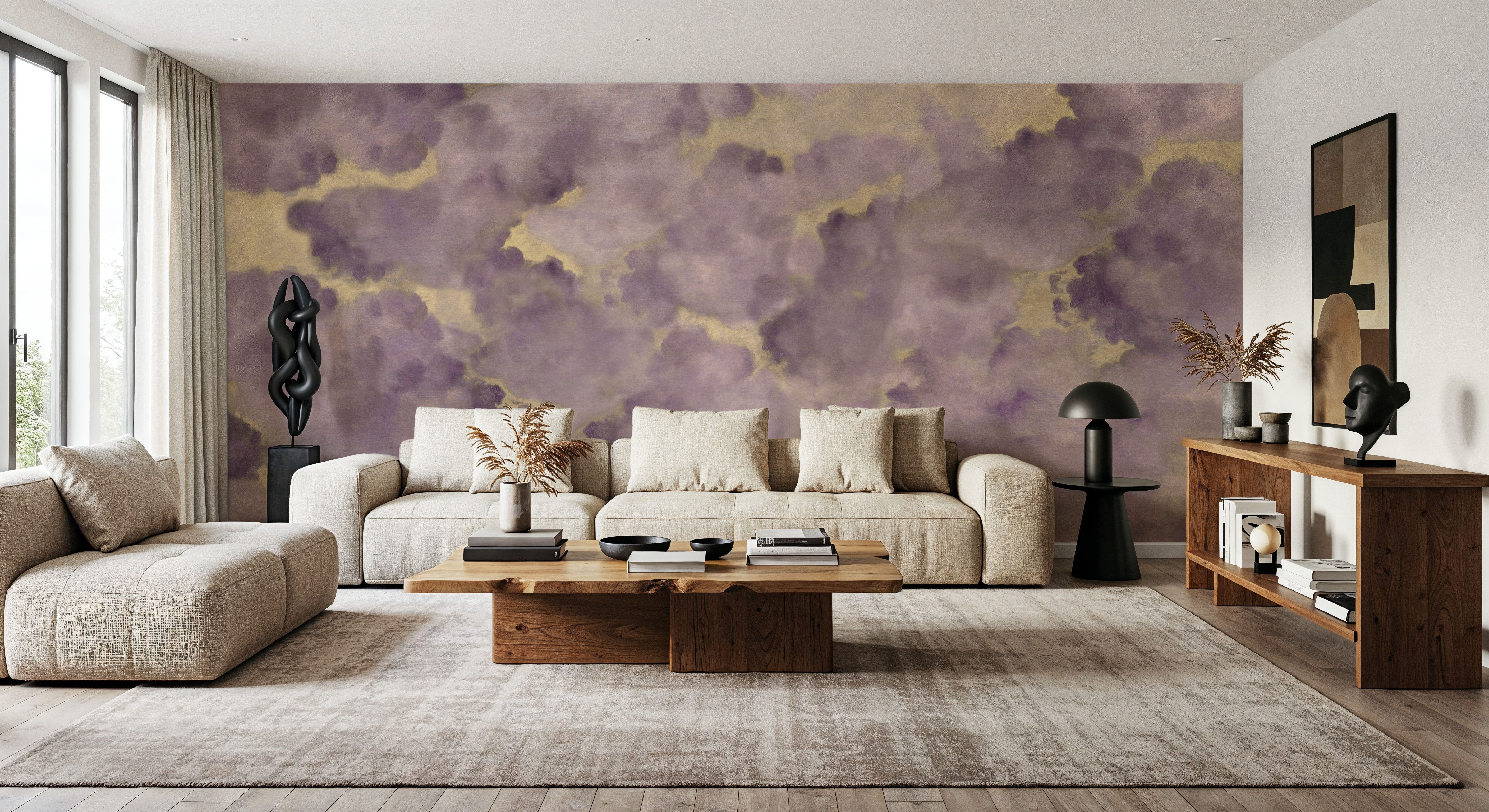 Painted Dreamy Clouds, Lilac