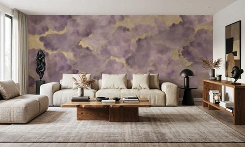 Painted Dreamy Clouds, Lilac
