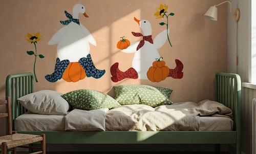 Ducks in the Pumpkin Patch III
