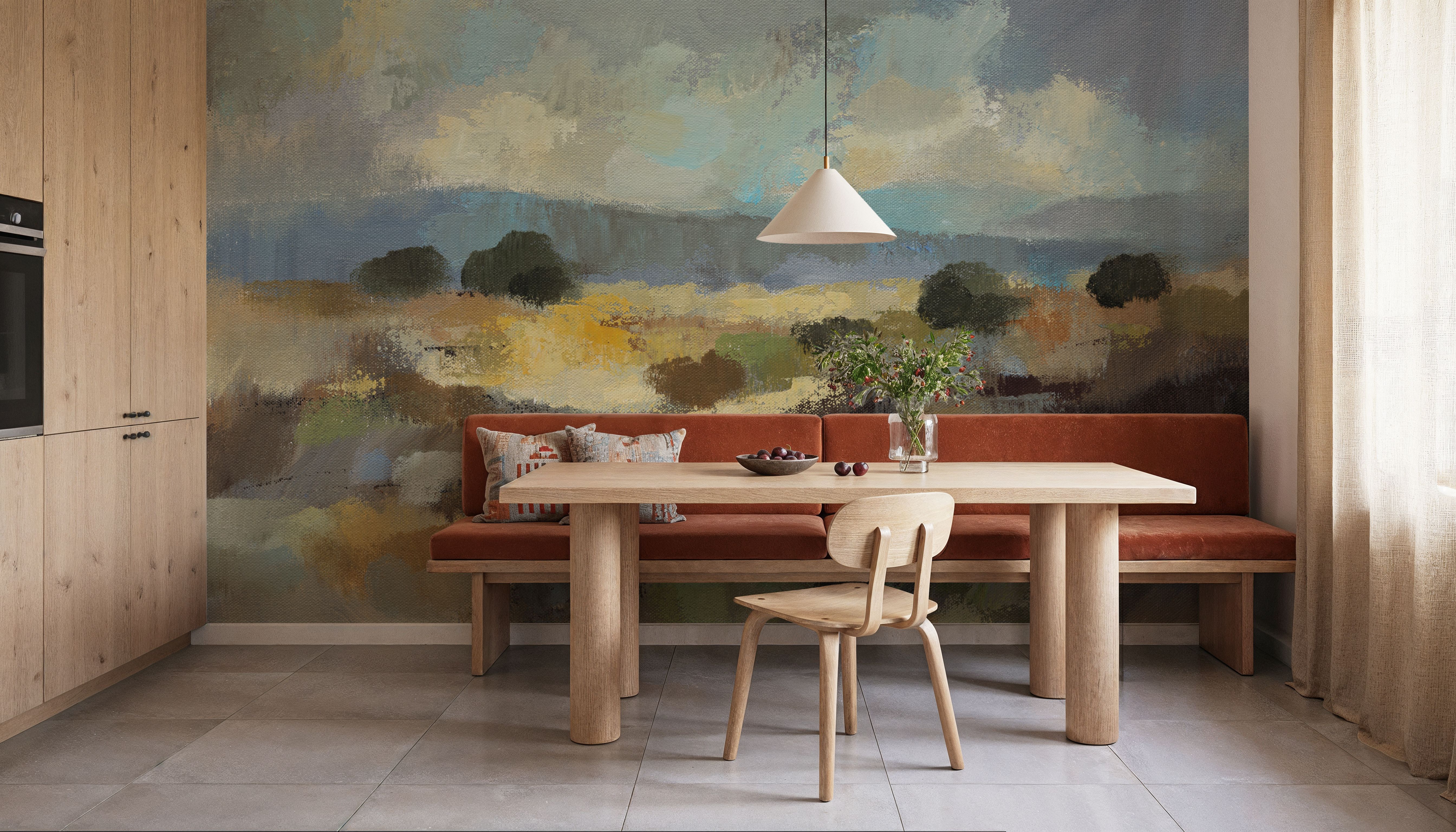 Muted Blue Landscape