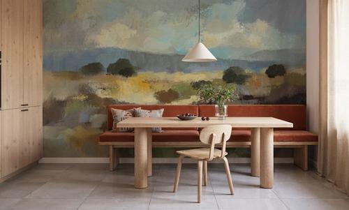 Muted Blue Landscape