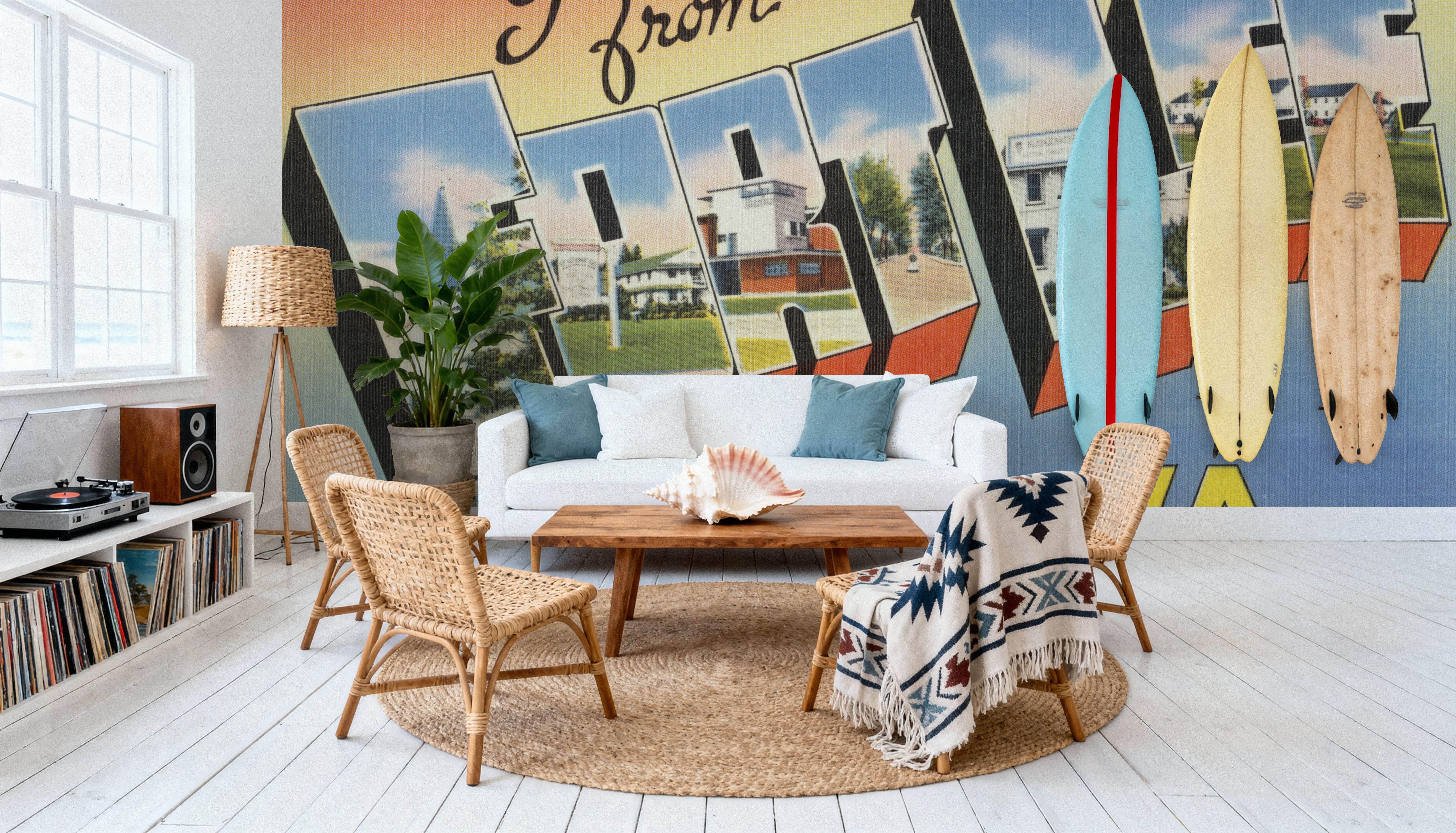 Greetings from Fort Lee - Screenprint Postcard