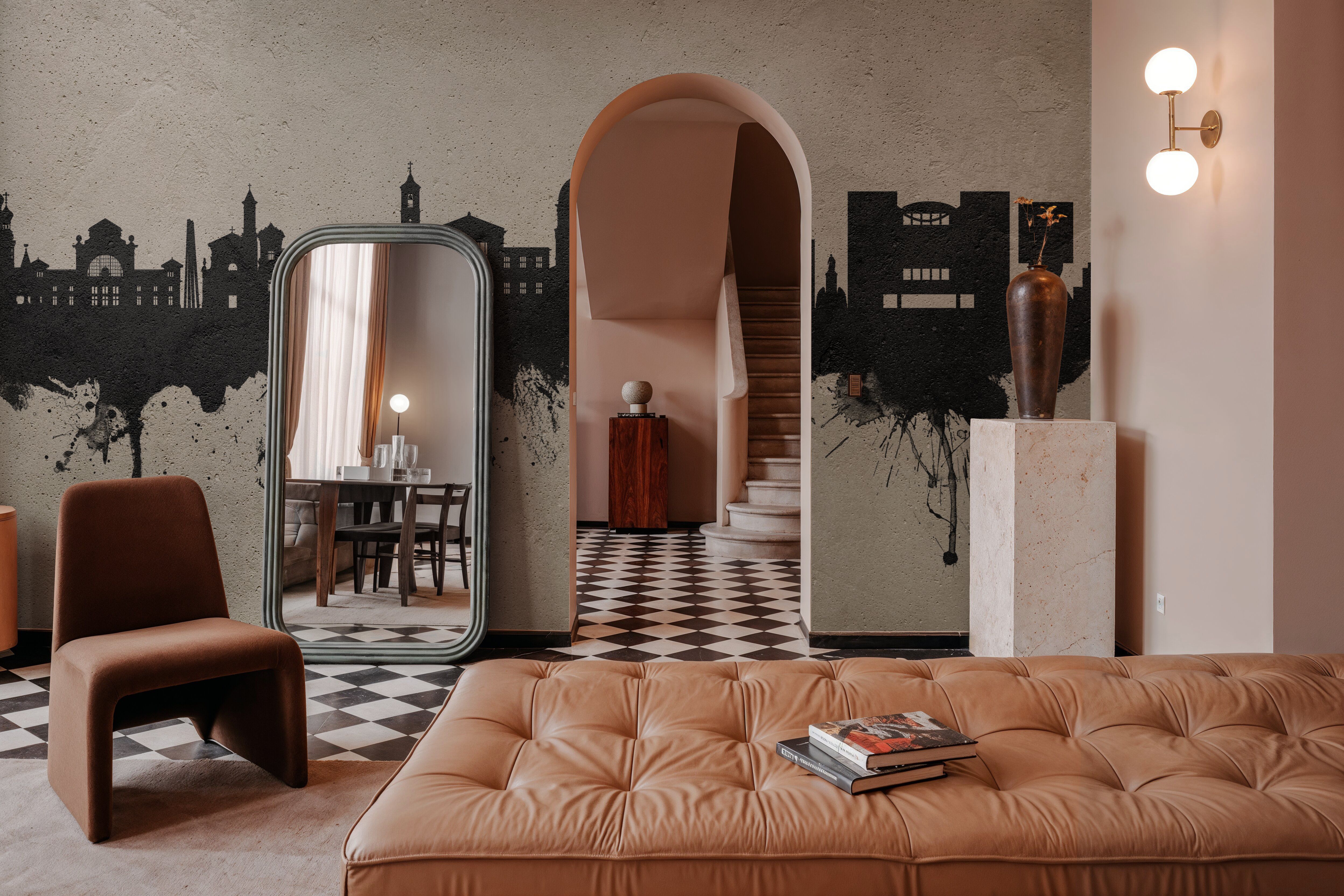 Nice France Skyline Concrete, Tapeten