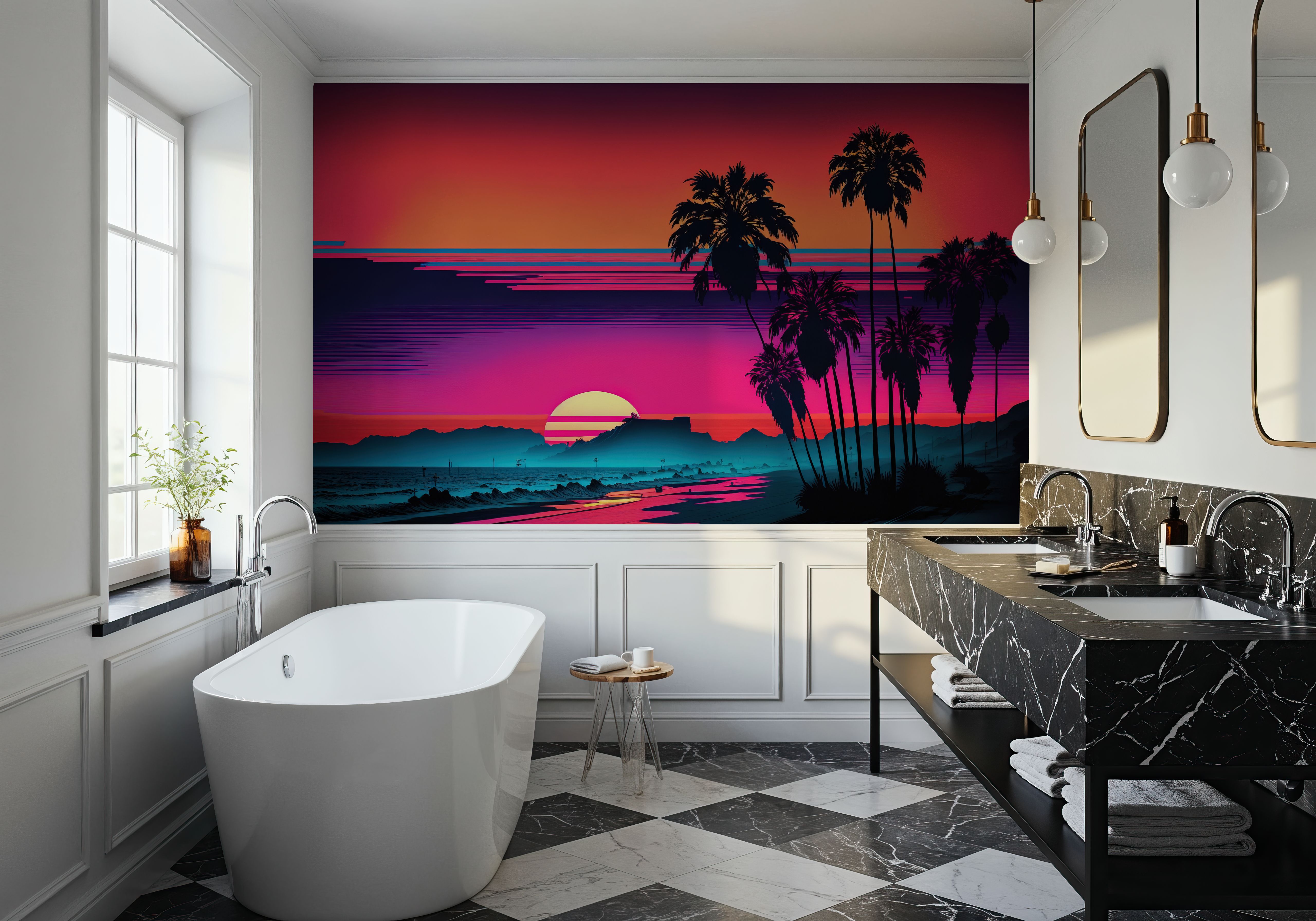 Evening Beach, Wallpaper