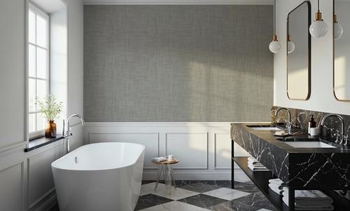 Mottled Linen Effect, Cloud Grey