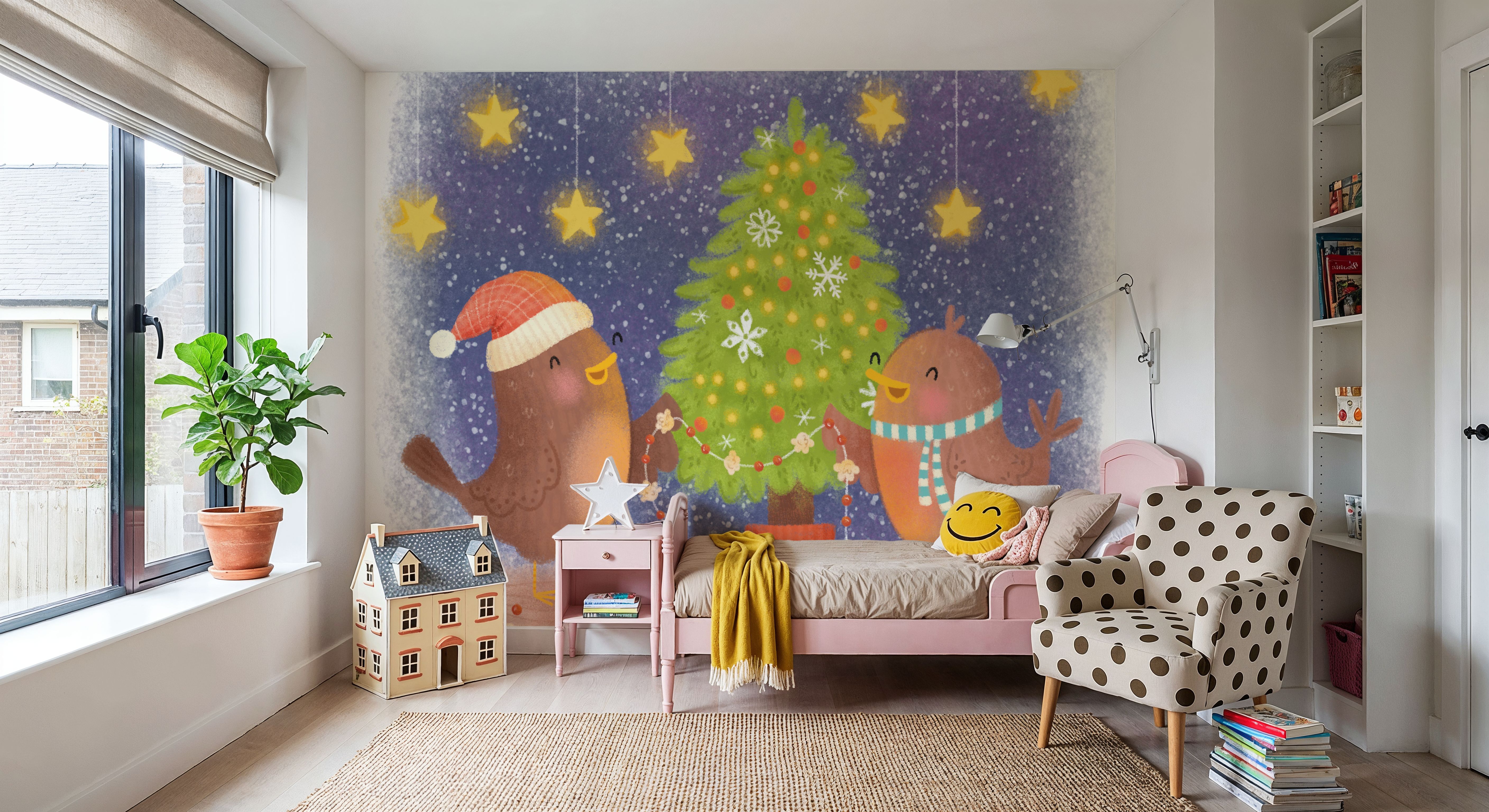 Crafty Birds, Behang