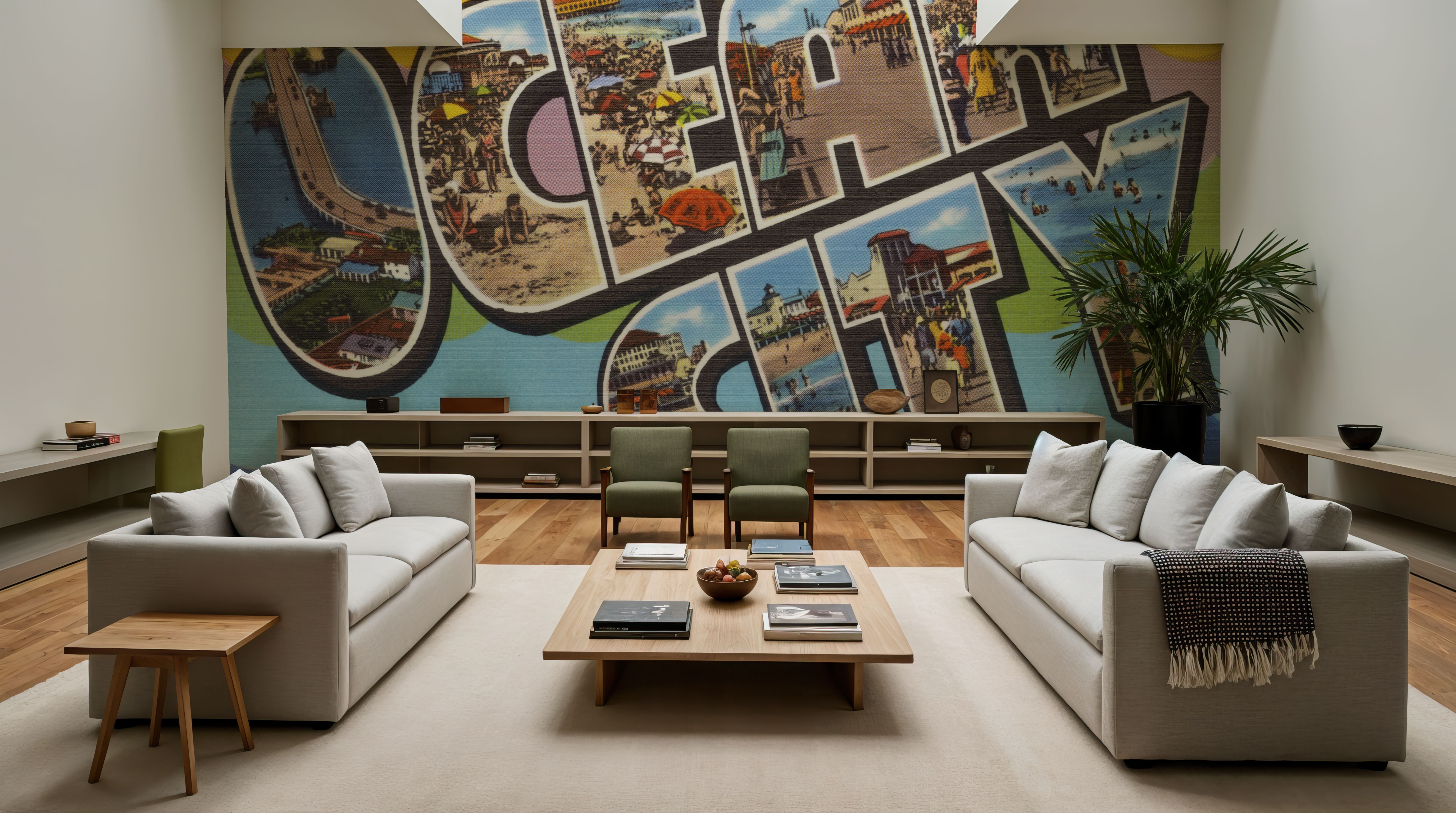 Greetings from Ocean City - Screenprint Postcard