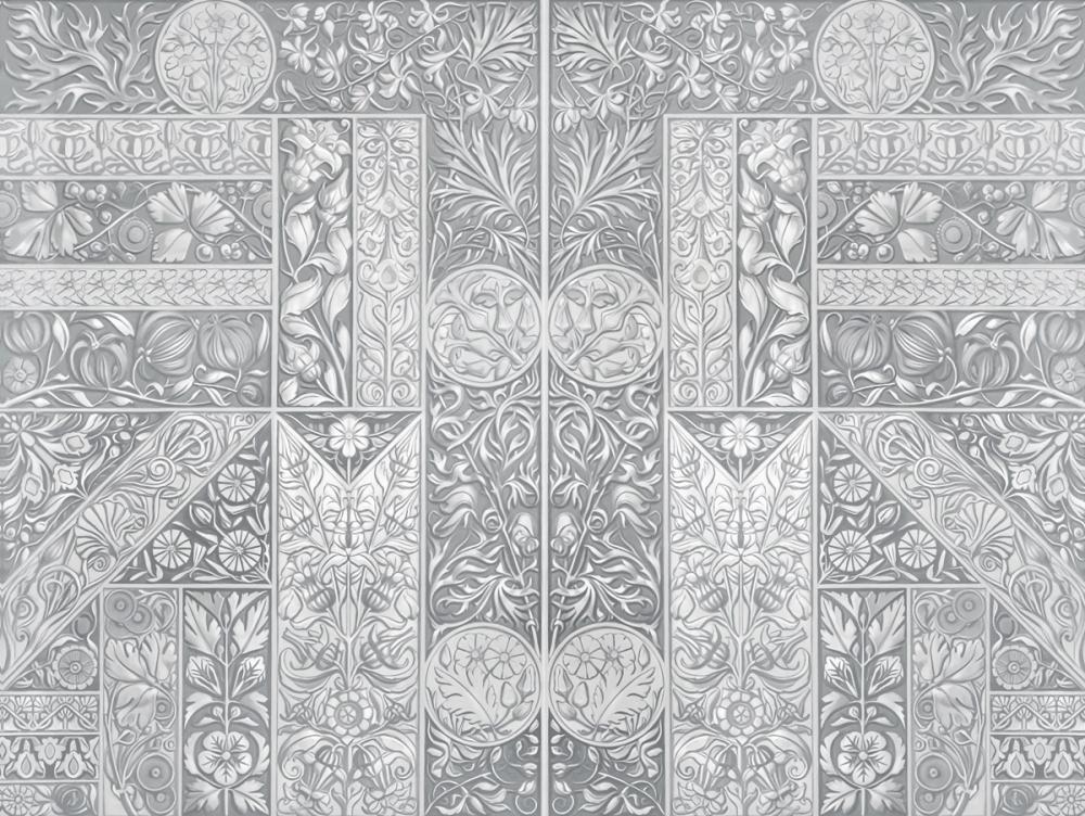 Flower Collection, Gray