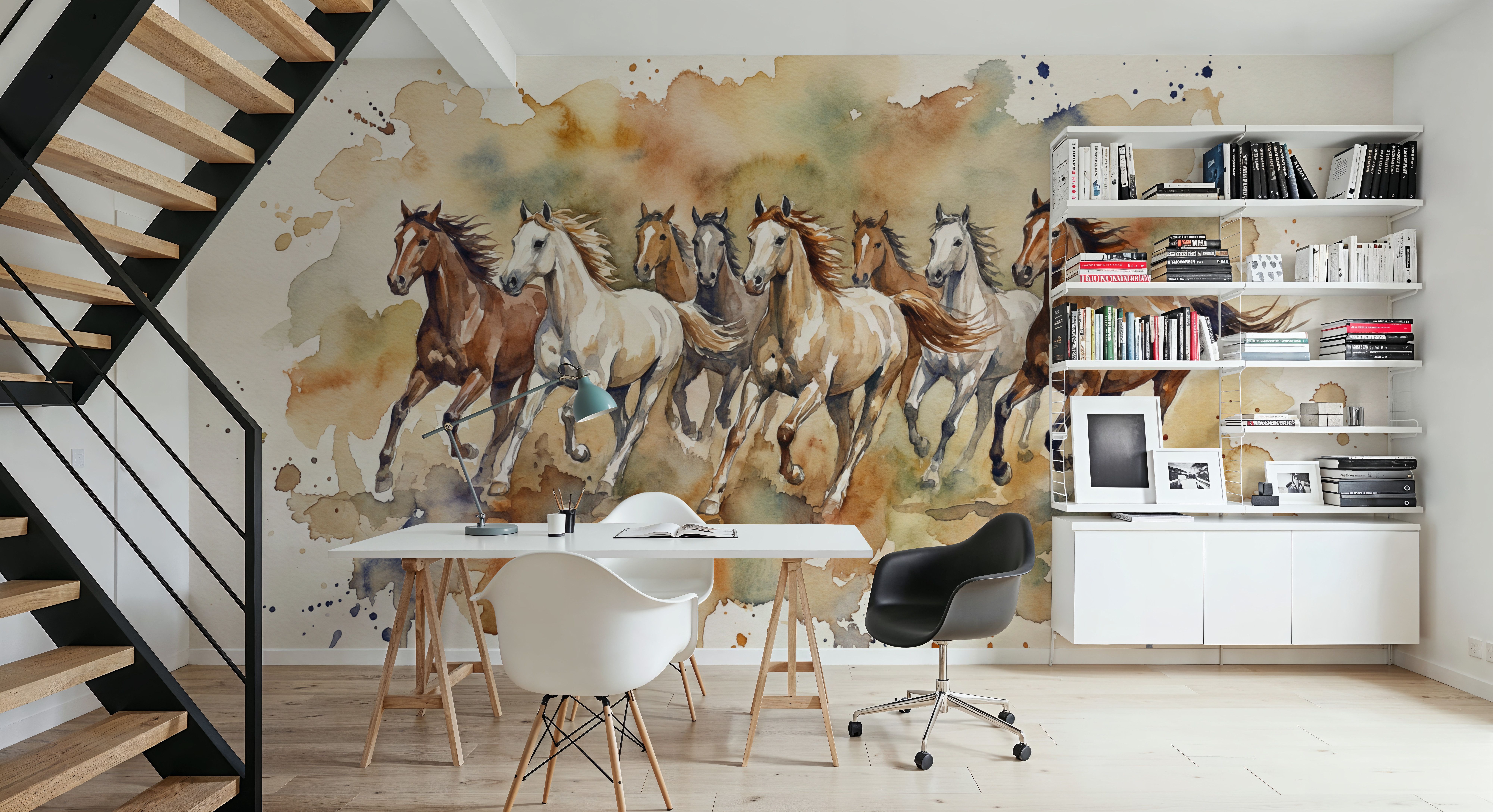 Wild Horses II - Watercolor Spirit Animals Series