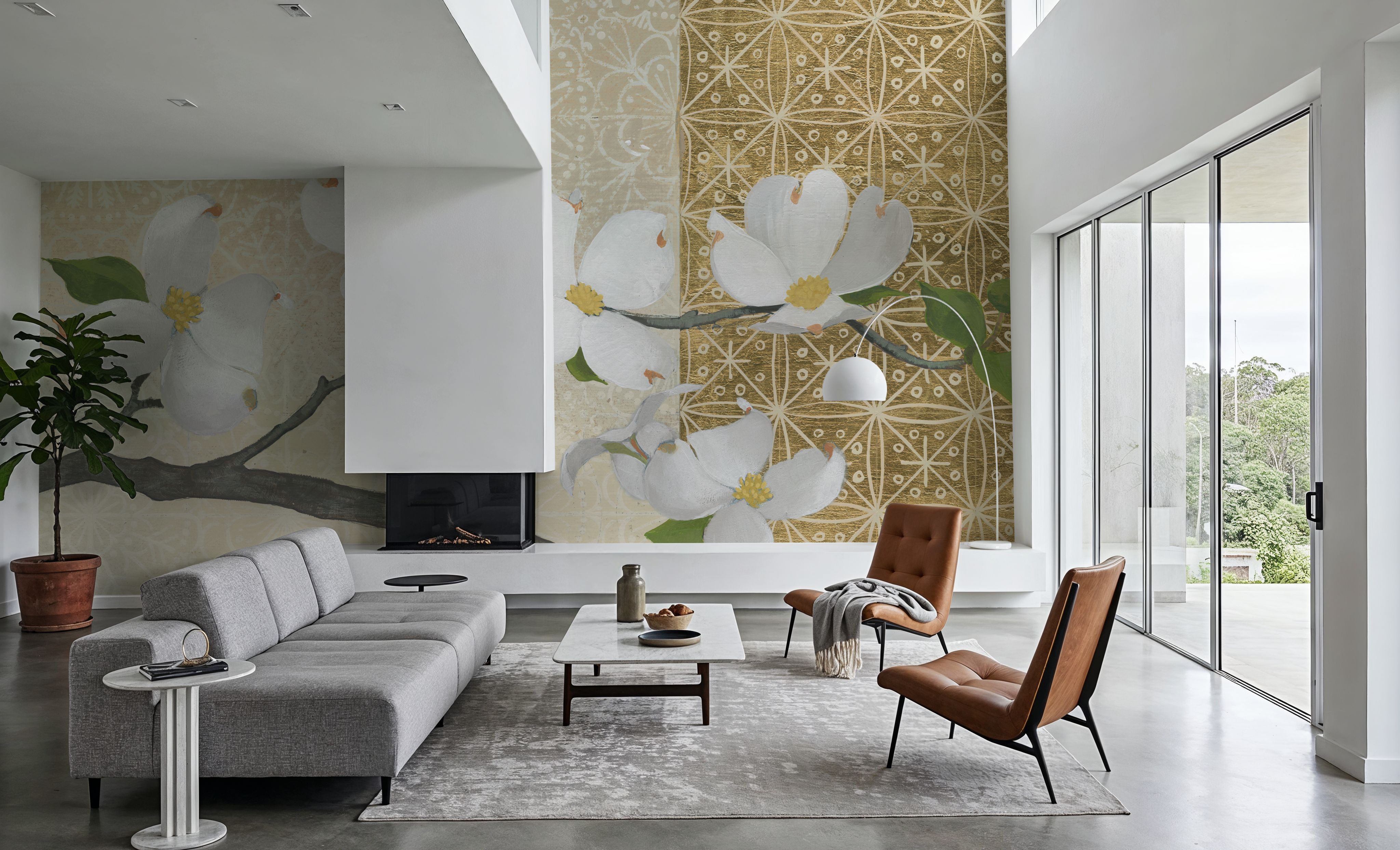 Dogwood on Gold