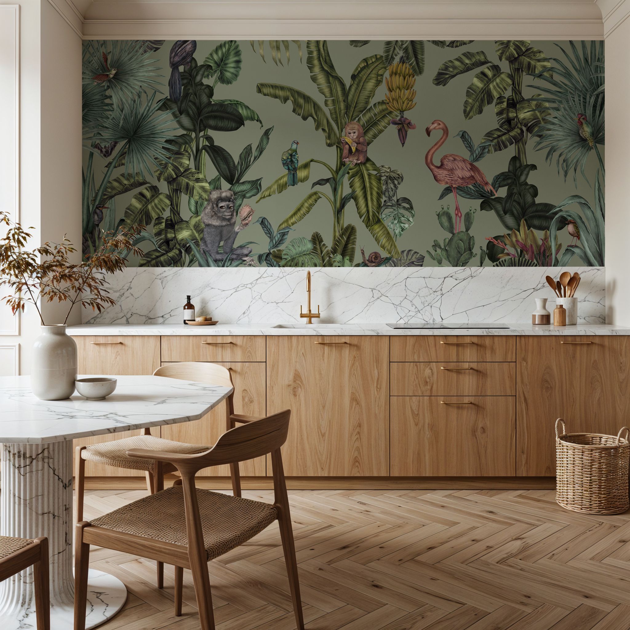 Monkeys With Birds, Pistachio