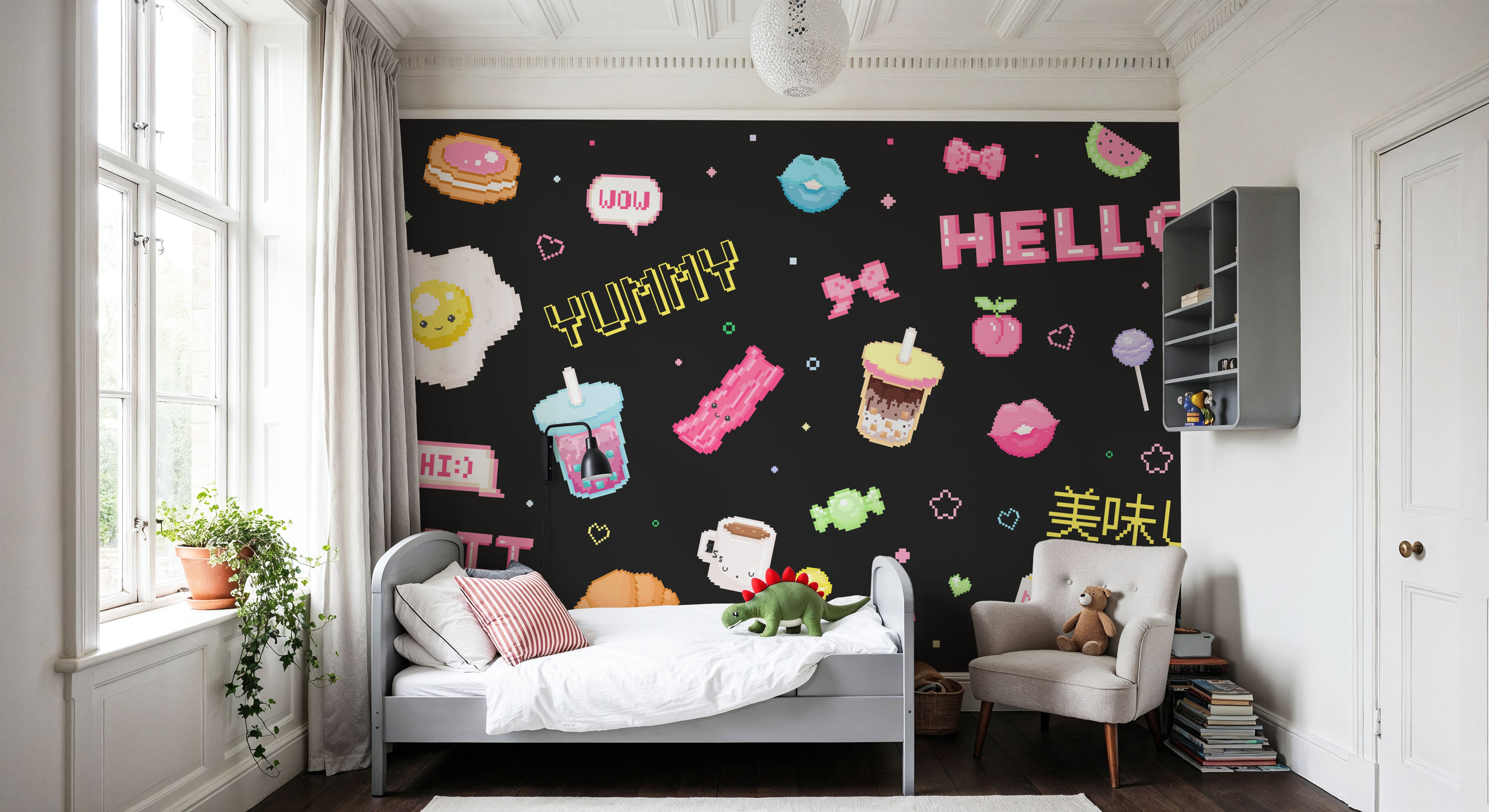 Cute Pixel Hello Dark