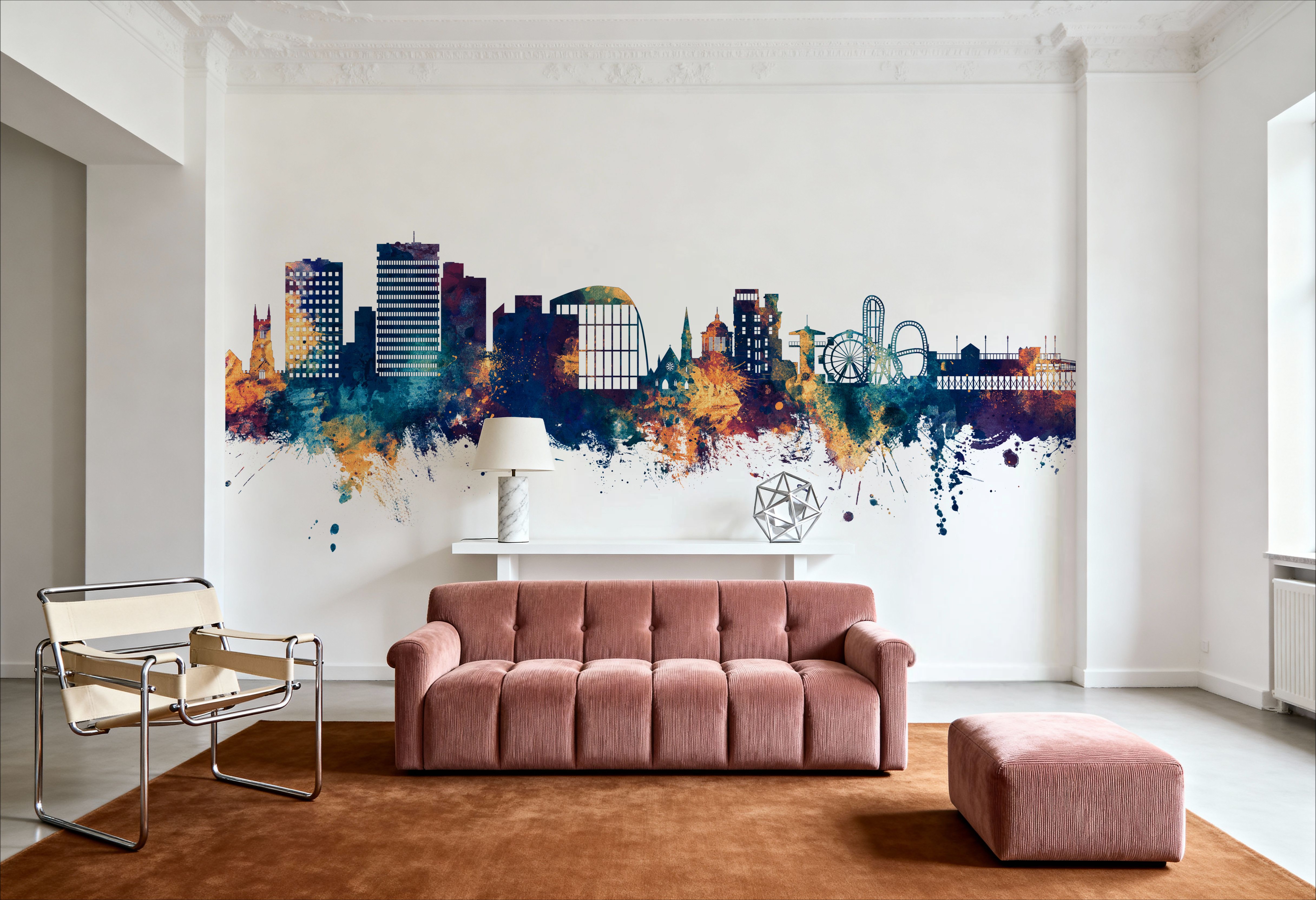 Southend-on-Sea England Skyline Blue & Bronze