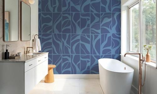 Linear Drift, Cornflower Blue