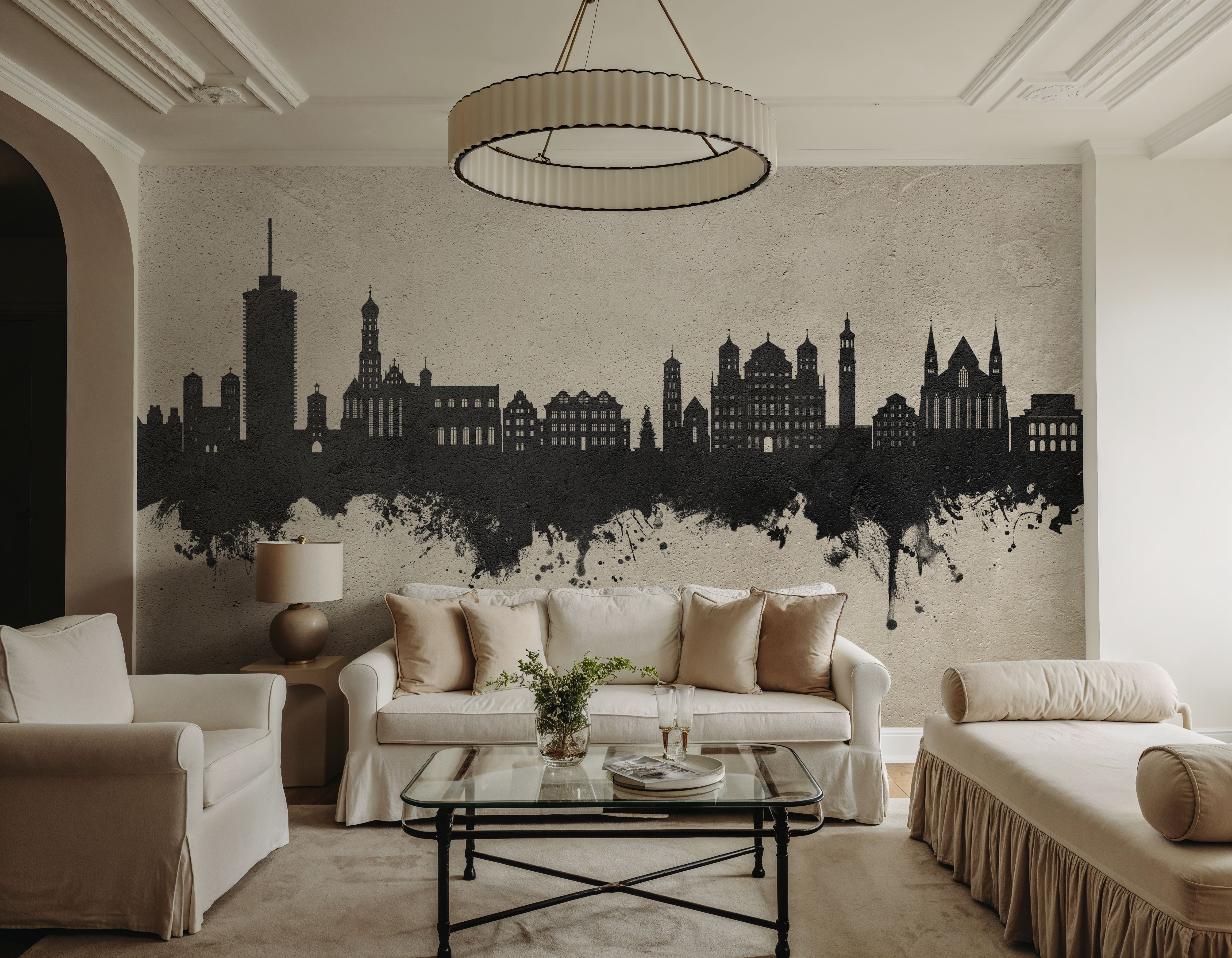 Augsburg Germany Skyline Concrete