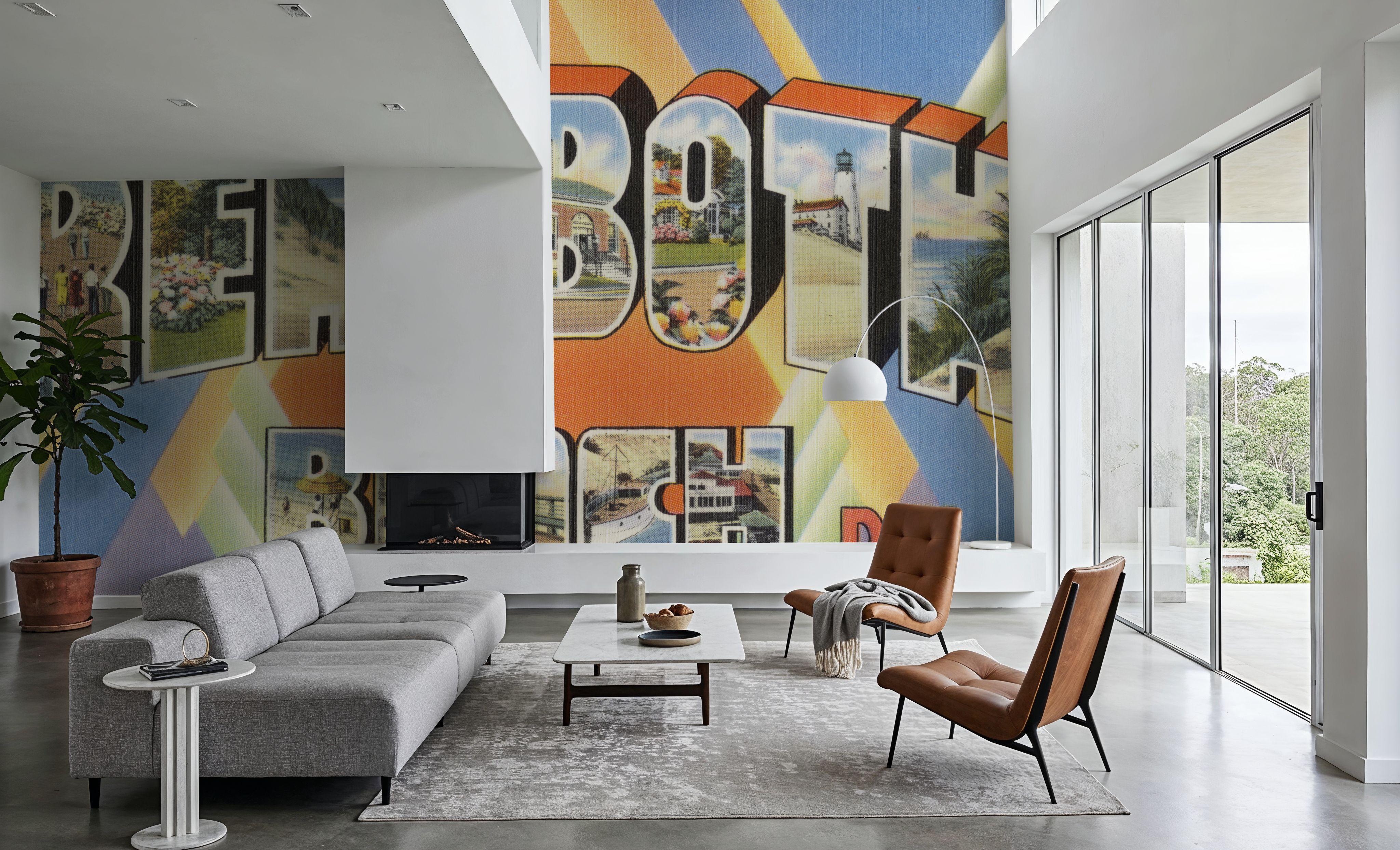 Greetings from Renoboth Beach - Screenprint Postcard