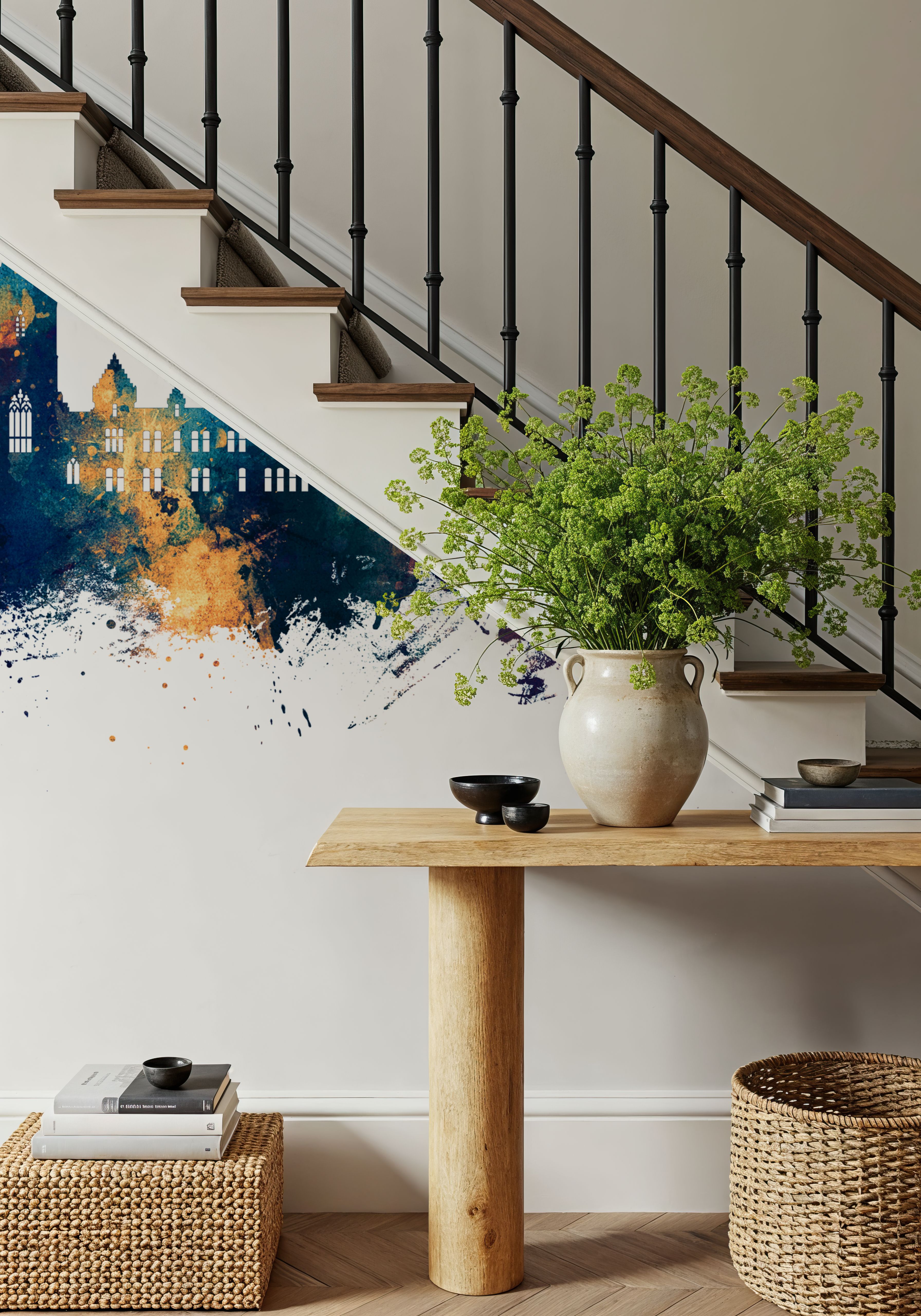 Perth Scotland Skyline Blue & Bronze