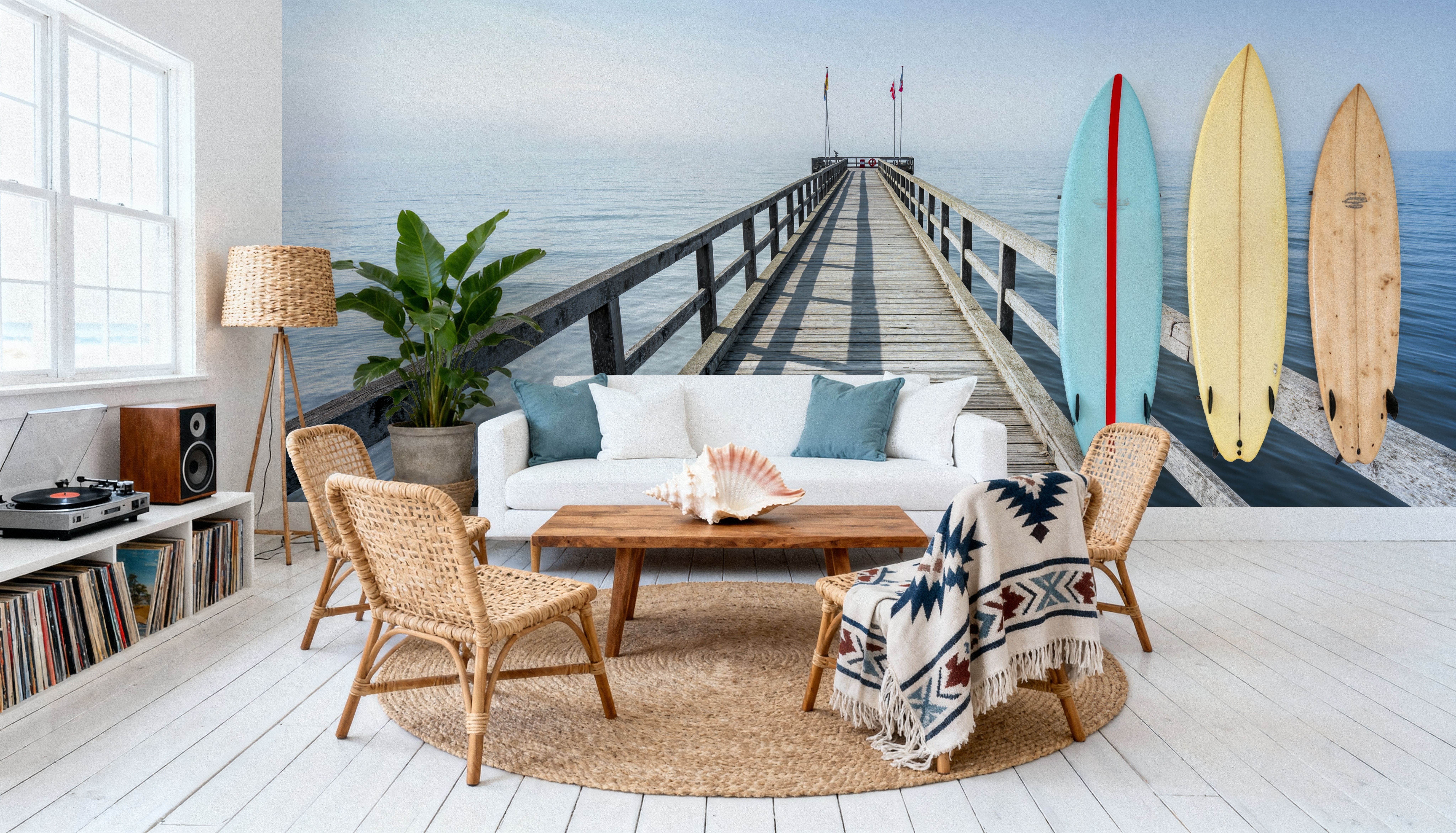 Strand Pier Blue