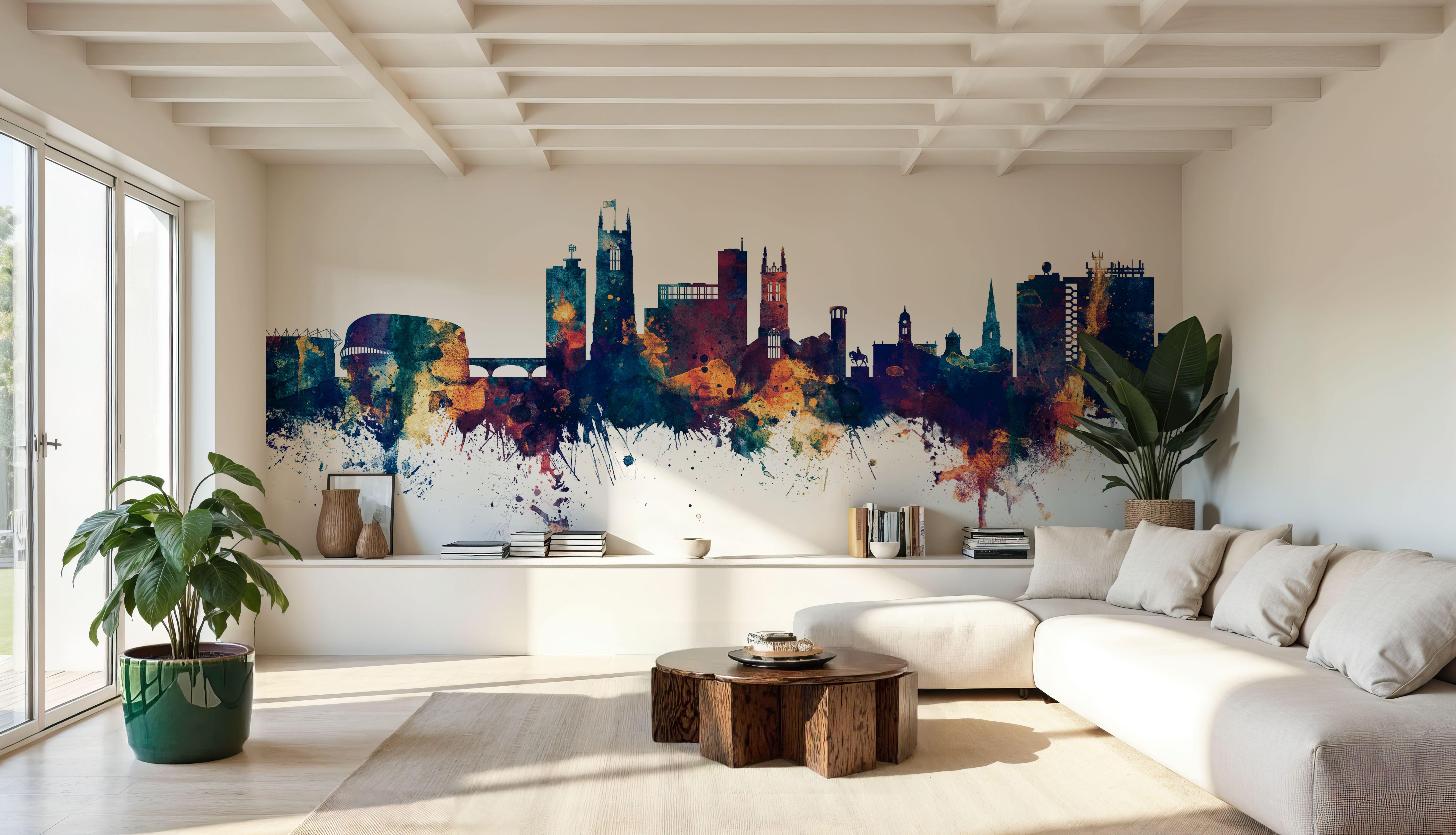 Derby England Skyline Blue & Bronze