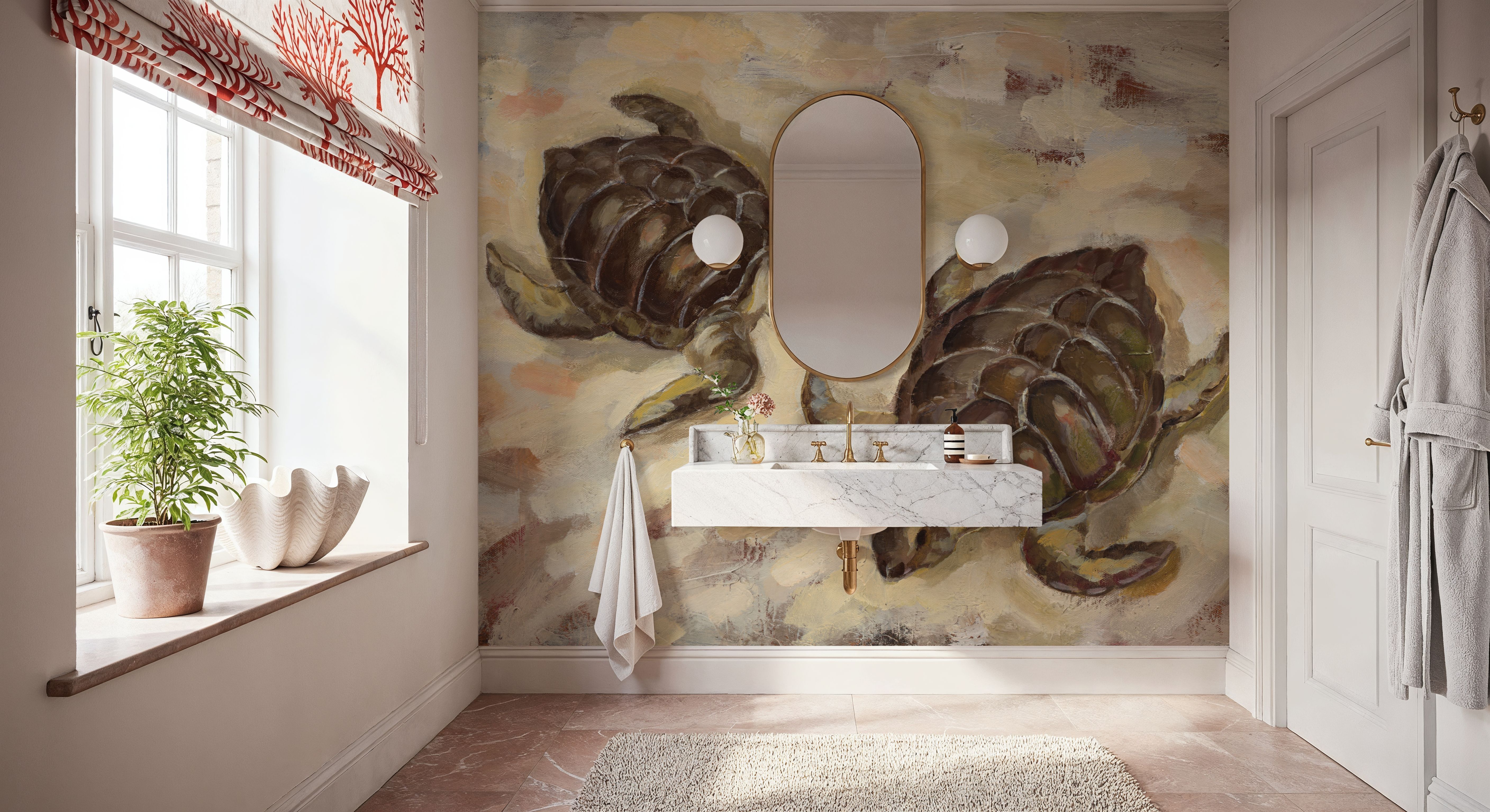 Sea Turtles on the Sand