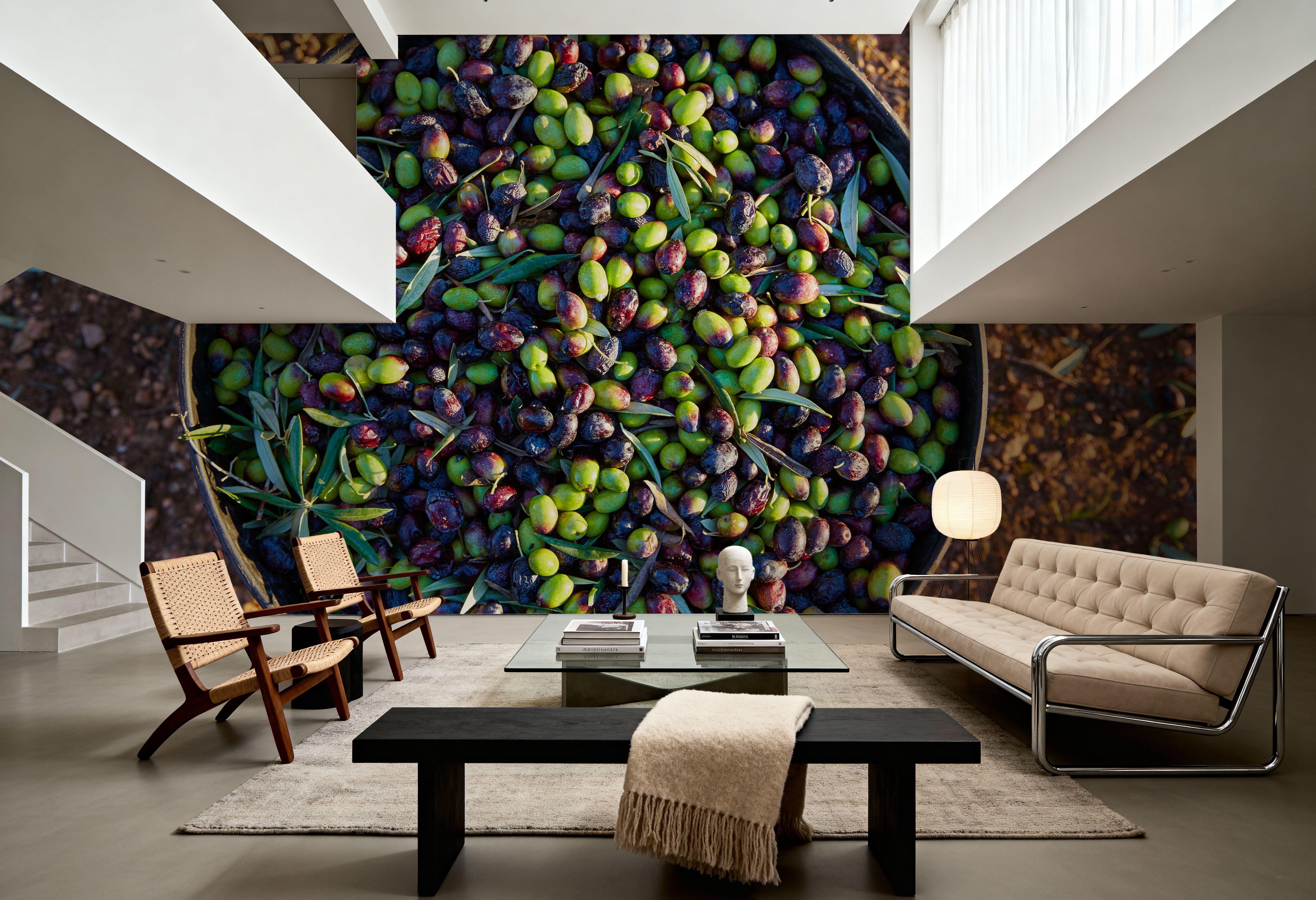 Olive Harvest, Wallpaper