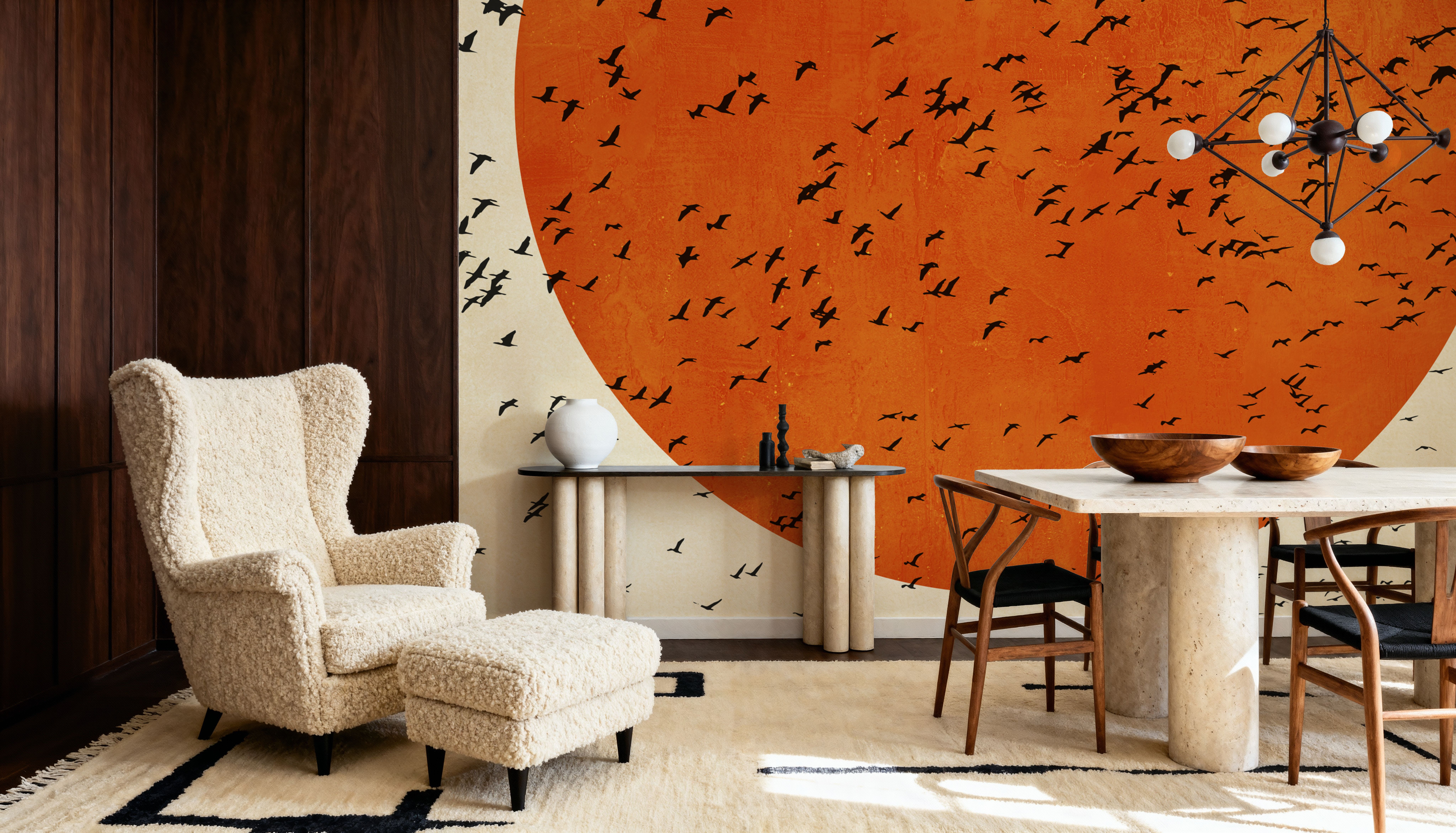 Birds In The Sun, Tapeten