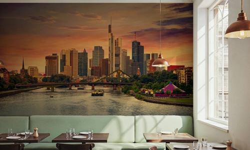 Frankfurt Skyline at Sunset