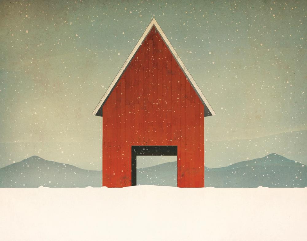 Red Barn Winter