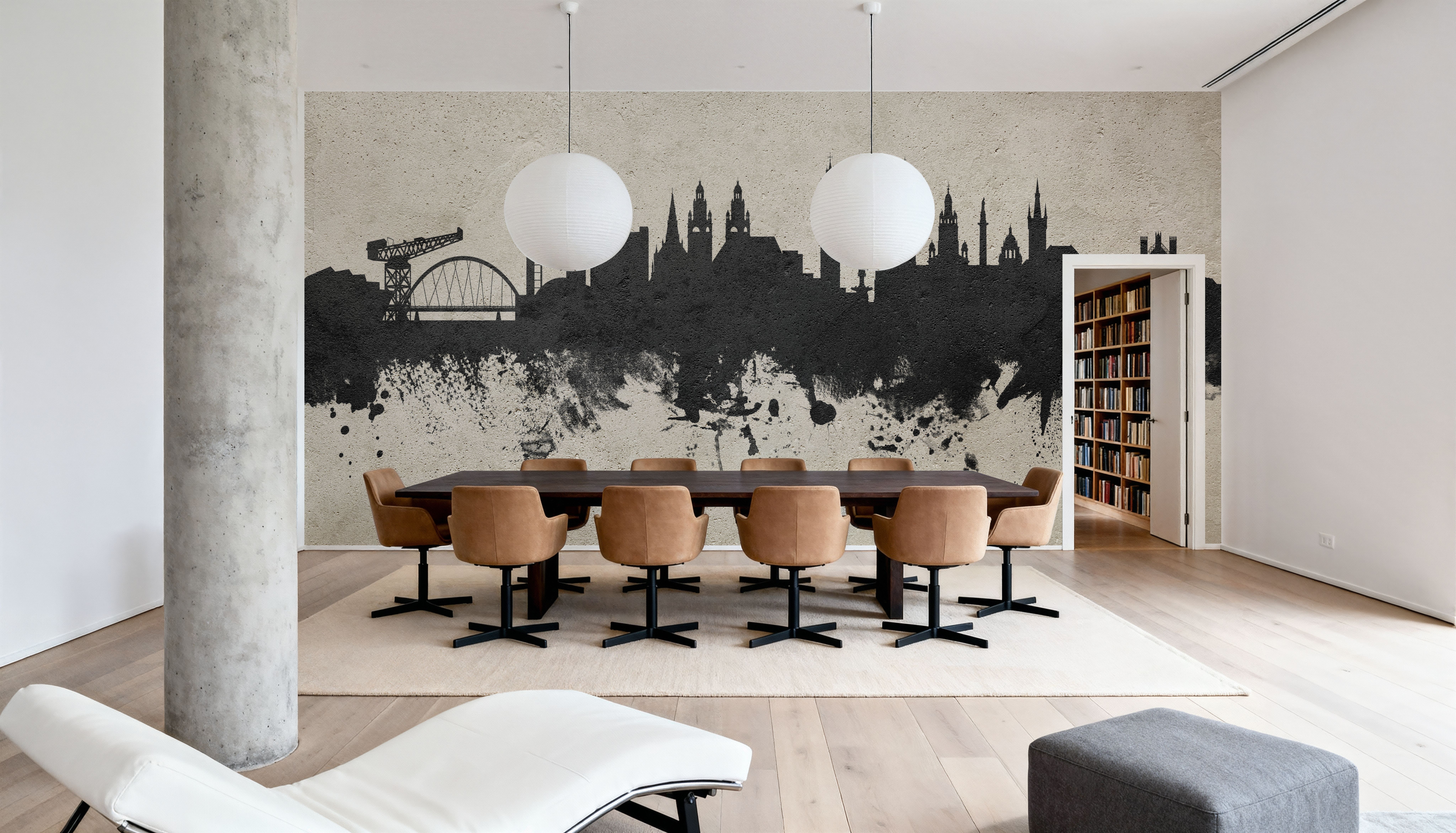 Glasgow Scotland Skyline Concrete