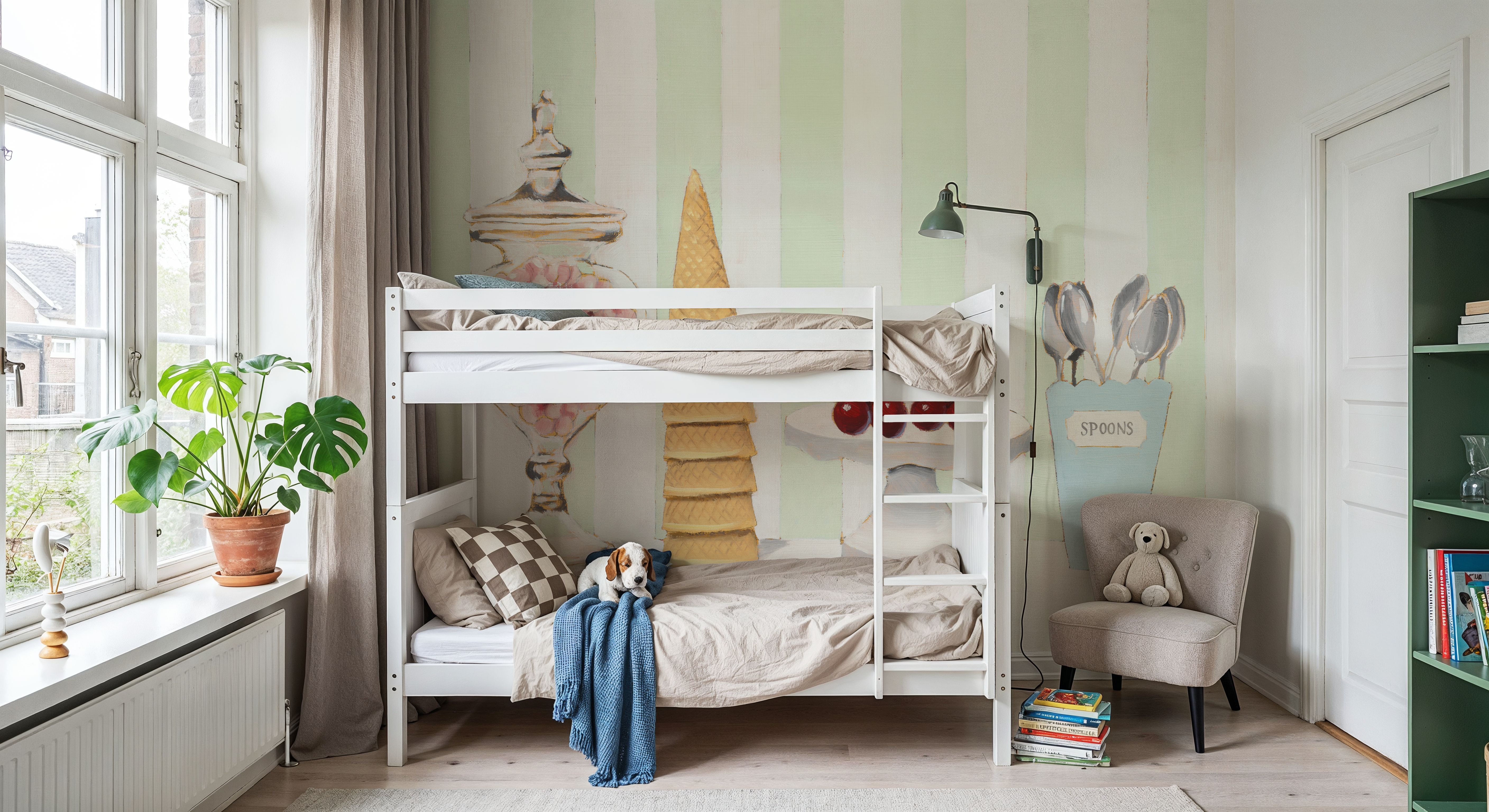 Parlour Shoppe Petit Salon de Glace, Papier peint