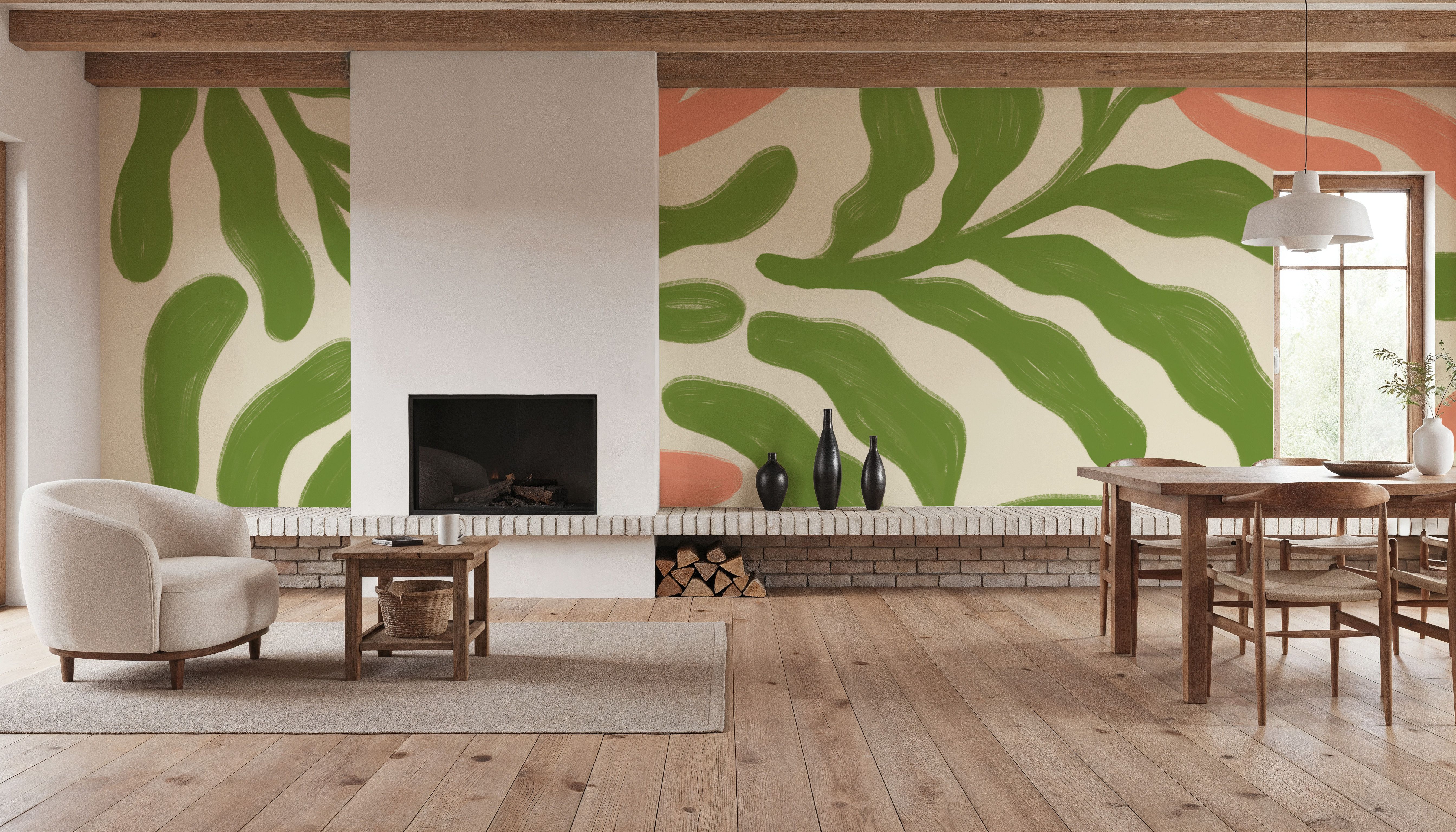 Simple Petals I Bright, Wallpaper